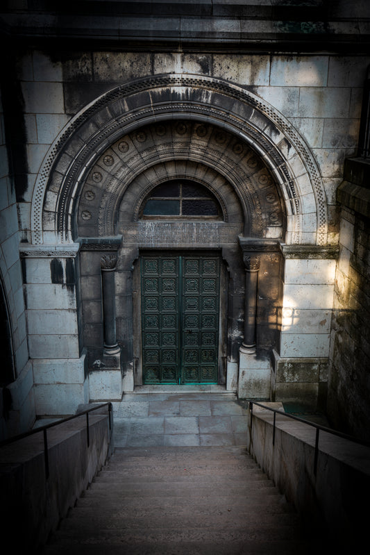 Beneath the Basilica - Historic Paris Architecture Photography Print