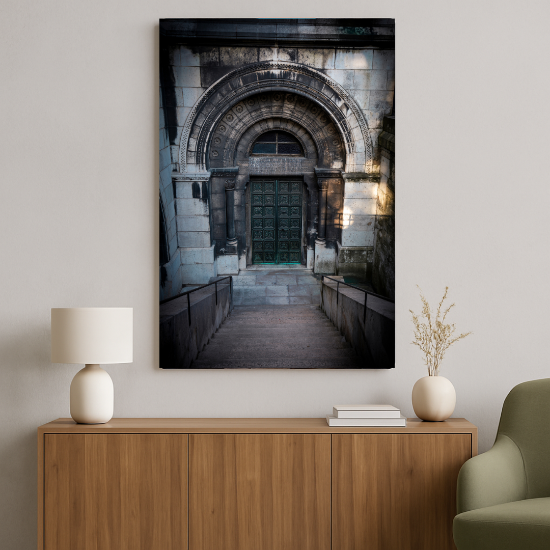 Beneath the Basilica - Historic Paris Architecture Photography Print