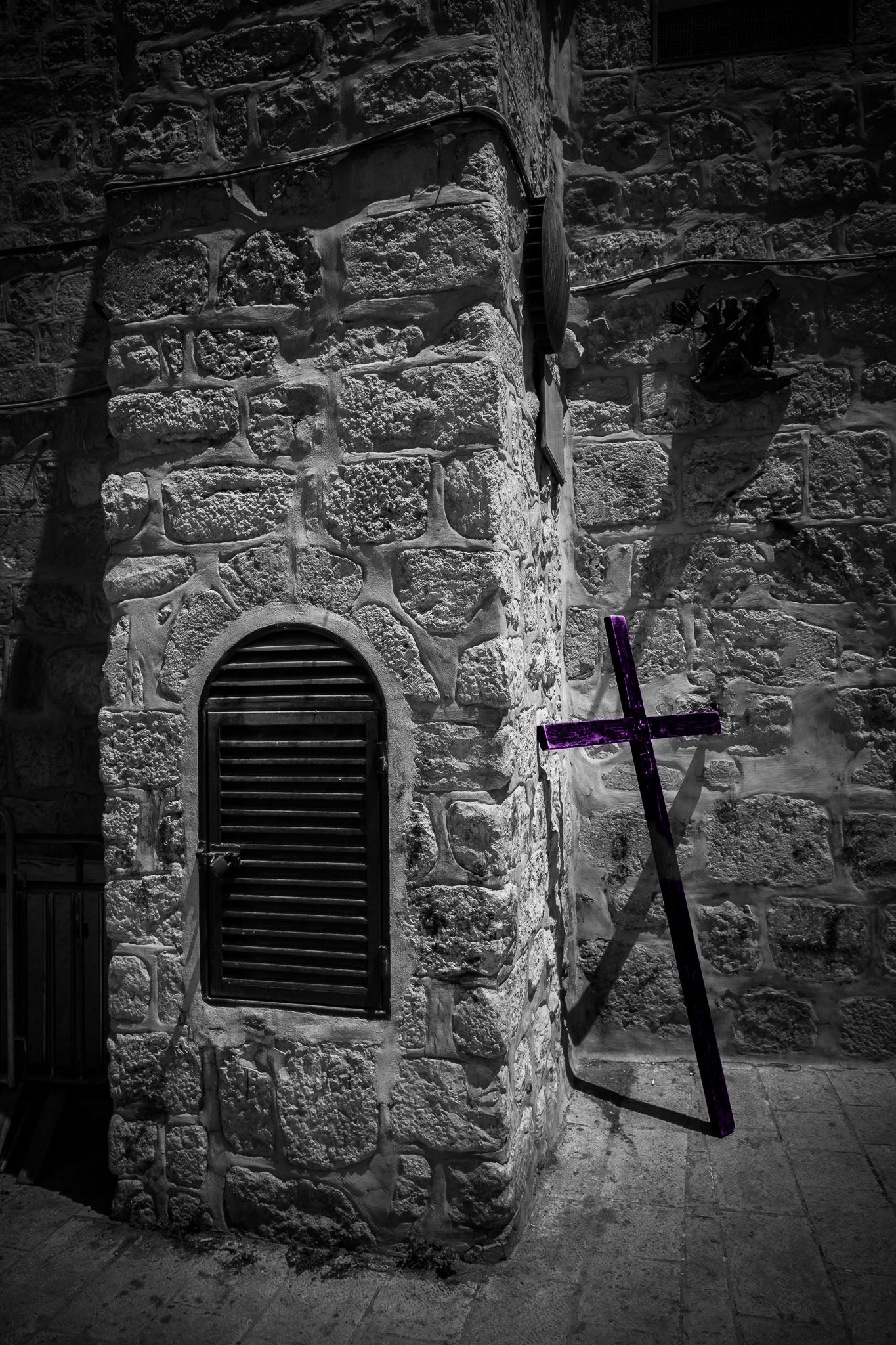 The Burden and the Wall – Via Dolorosa Fine Art Photography from Jerusalem