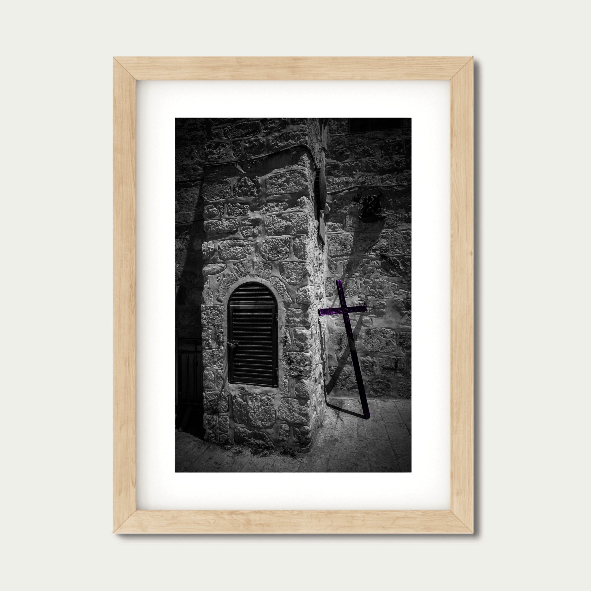The Burden and the Wall – Via Dolorosa Fine Art Photography from Jerusalem
