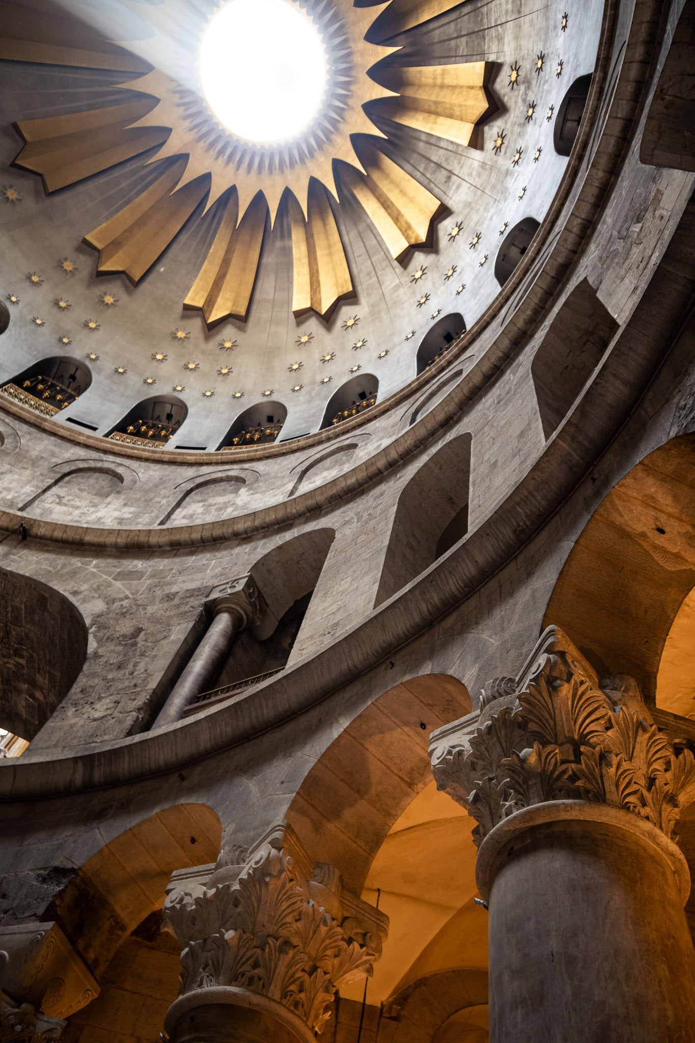 Celestial Architecture – Church of the Holy Sepulchre Dome Photography Print