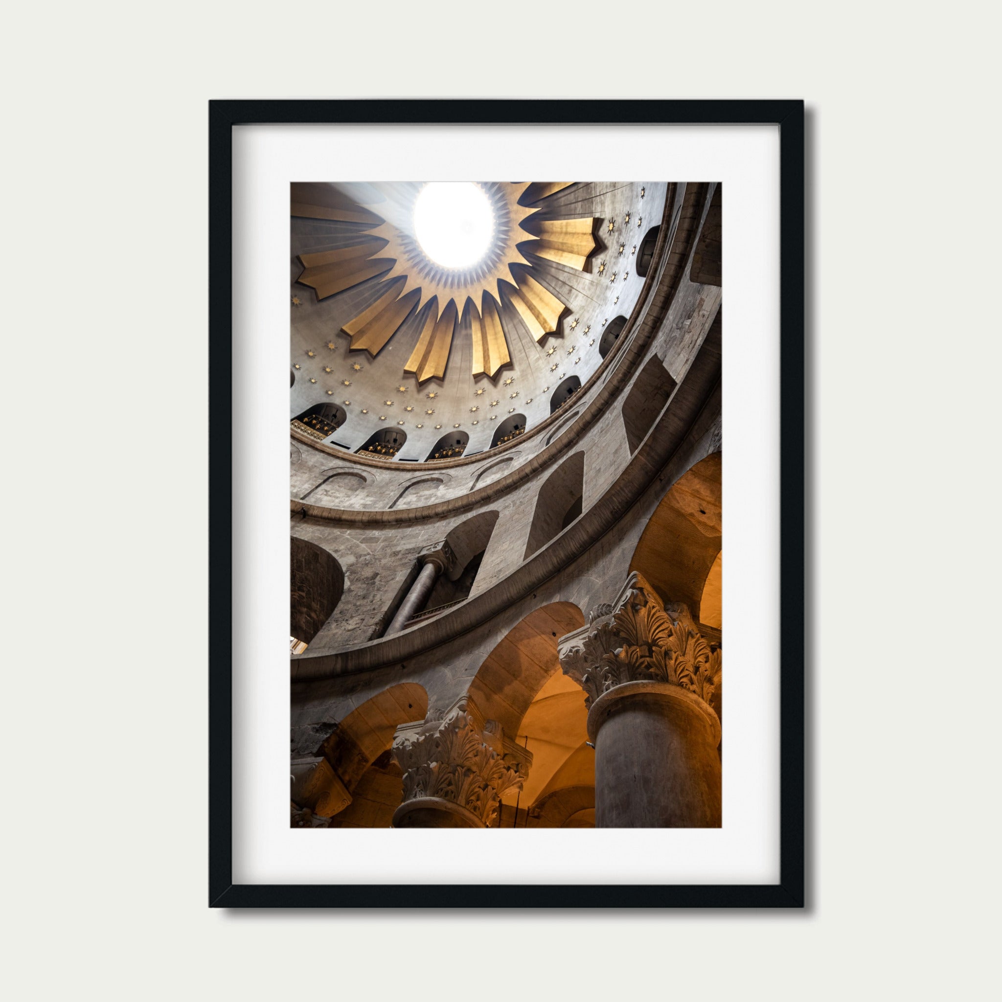 Celestial Architecture – Church of the Holy Sepulchre Dome Photography Print