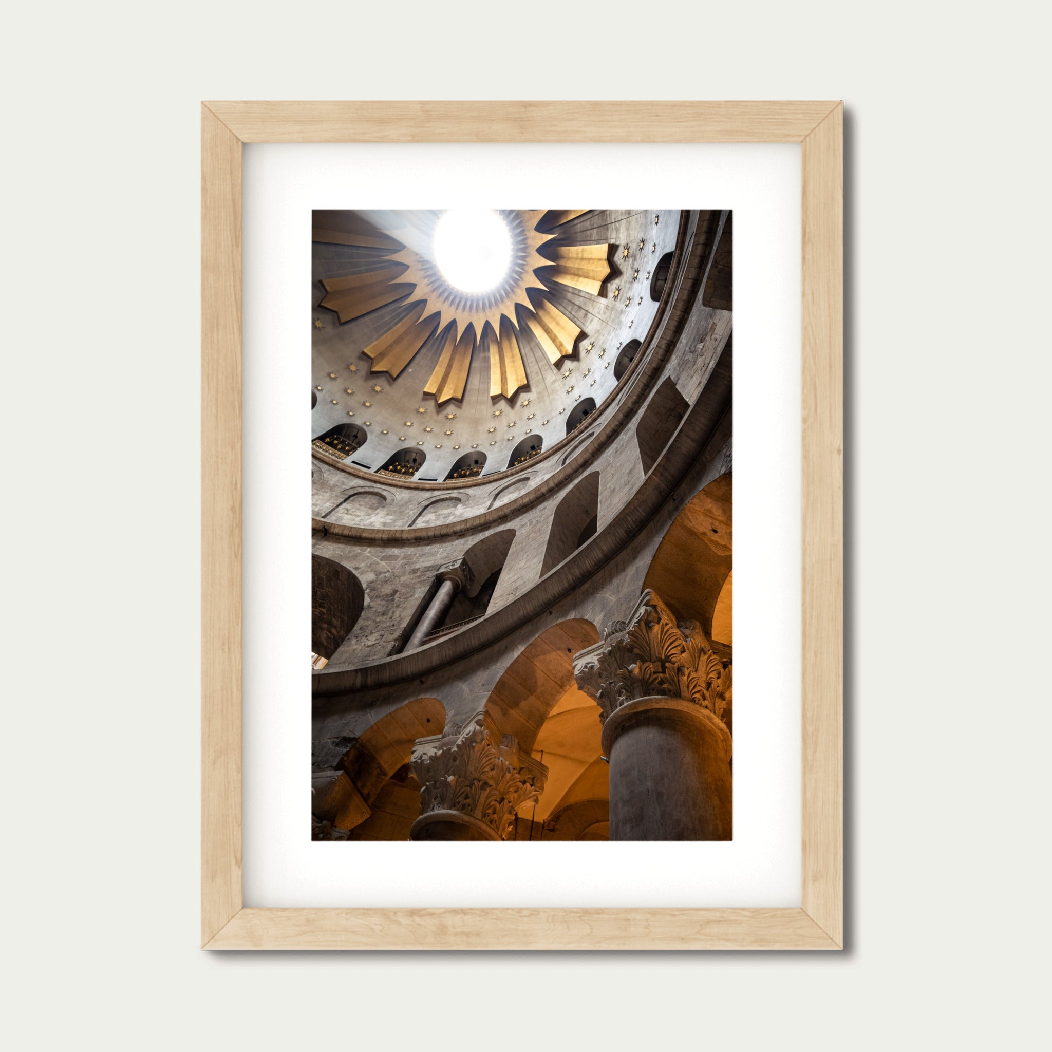 Celestial Architecture – Church of the Holy Sepulchre Dome Photography Print