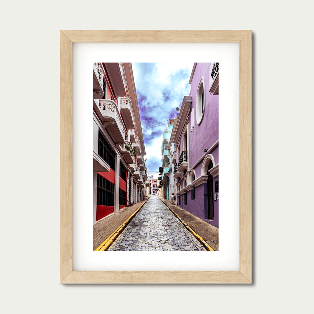 Colorful Ascent | Vibrant Cobblestone Street in Old San Juan, Puerto Rico