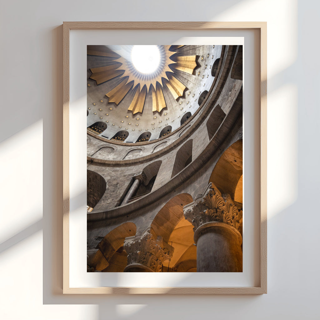 Celestial Architecture – Church of the Holy Sepulchre Dome Photography Print