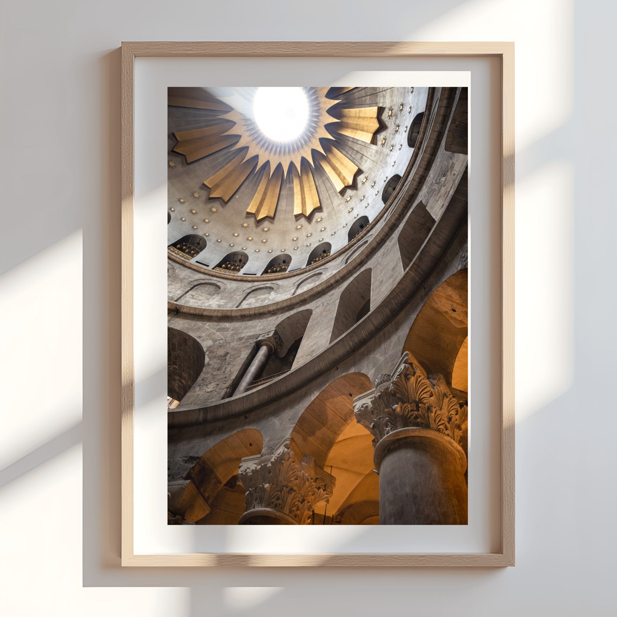 Celestial Architecture – Church of the Holy Sepulchre Dome Photography Print