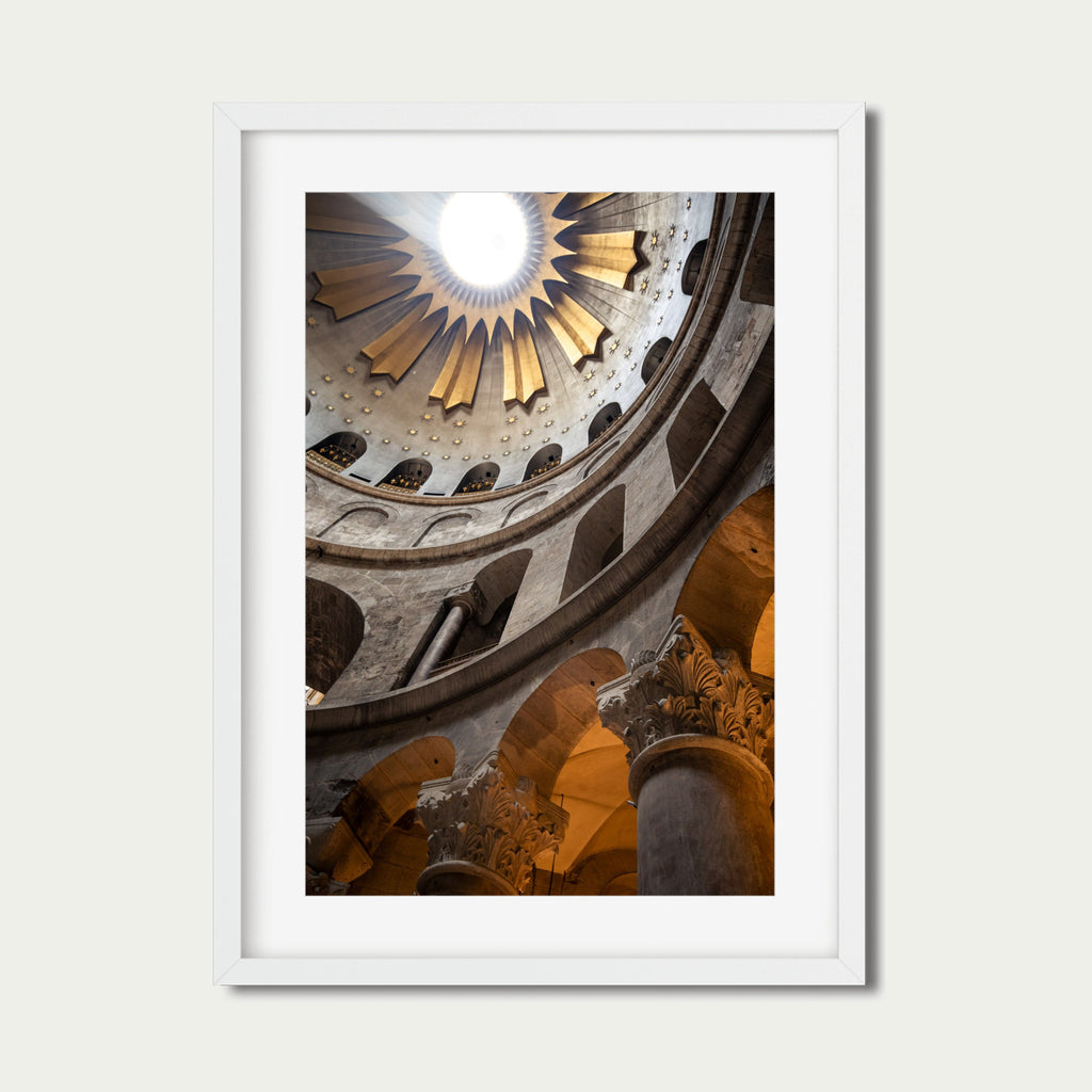 Celestial Architecture – Church of the Holy Sepulchre Dome Photography Print