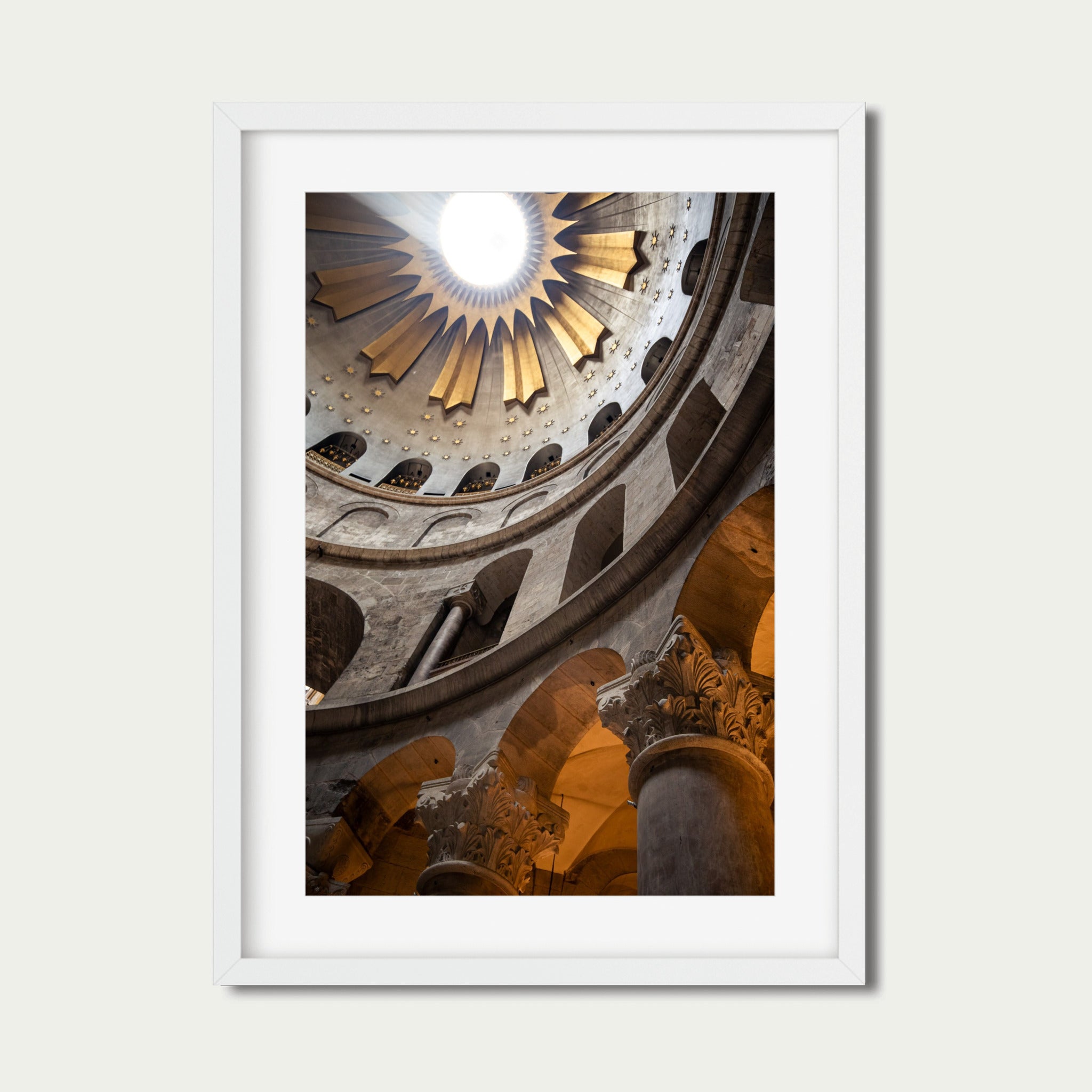 Celestial Architecture – Church of the Holy Sepulchre Dome Photography Print