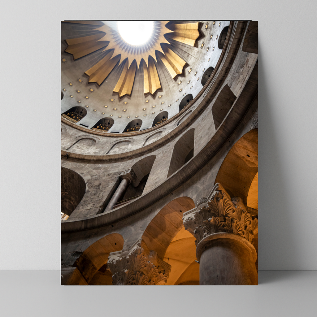 Celestial Architecture – Church of the Holy Sepulchre Dome Photography Print