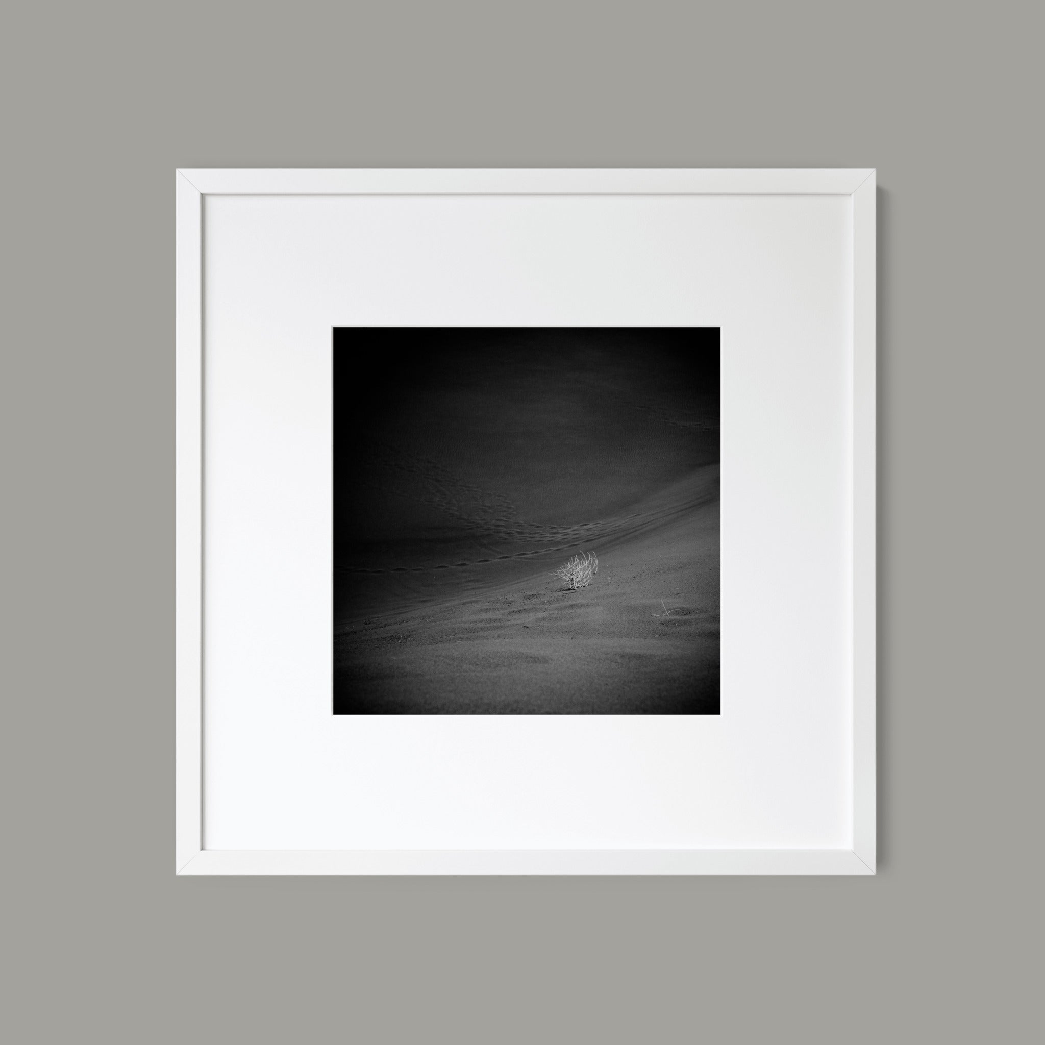 Desert Soliloquy – Fine Art Minimalist Desert Print with Tumbleweed