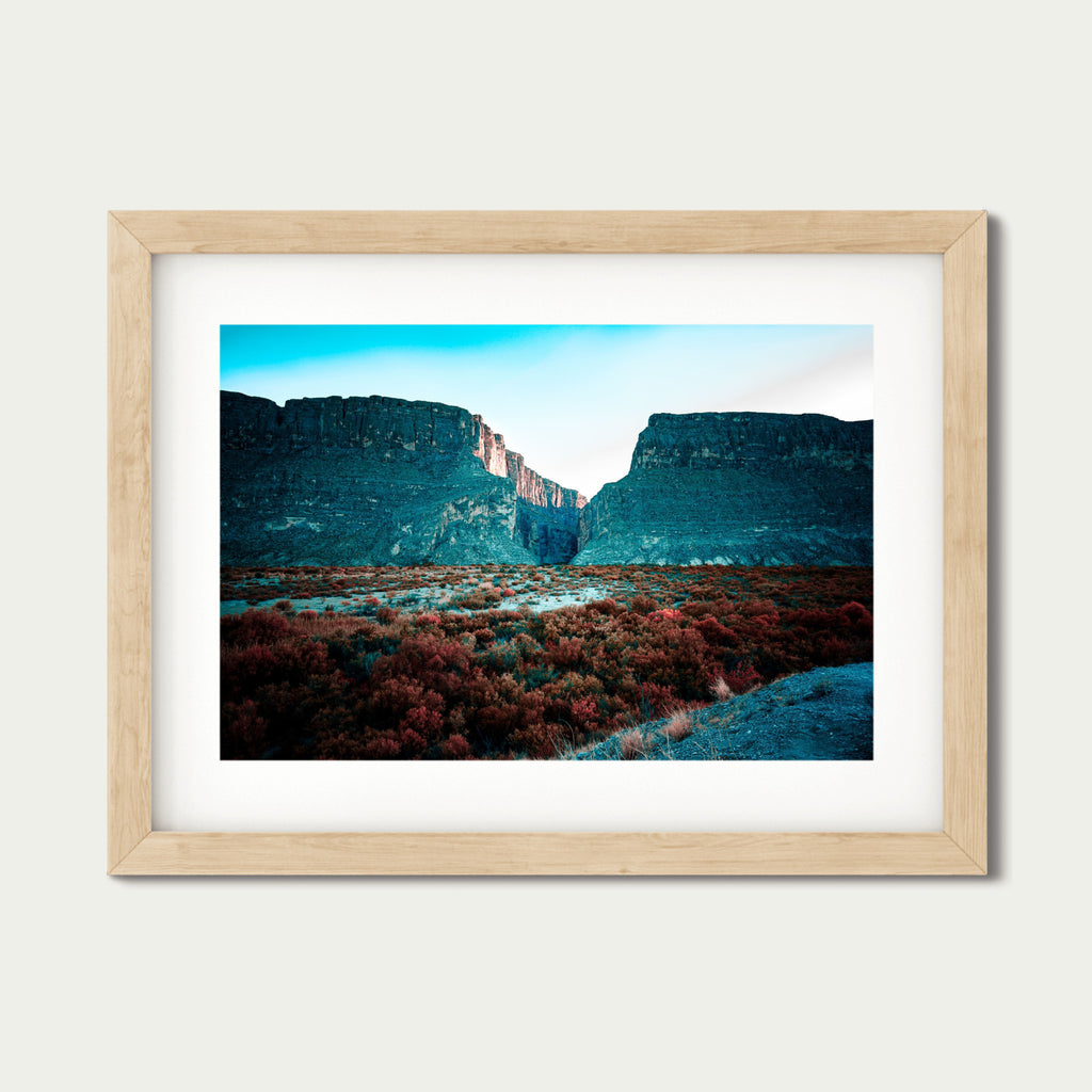 Ember Divide – Santa Elena Canyon at Sunset | Big Bend National Park Print