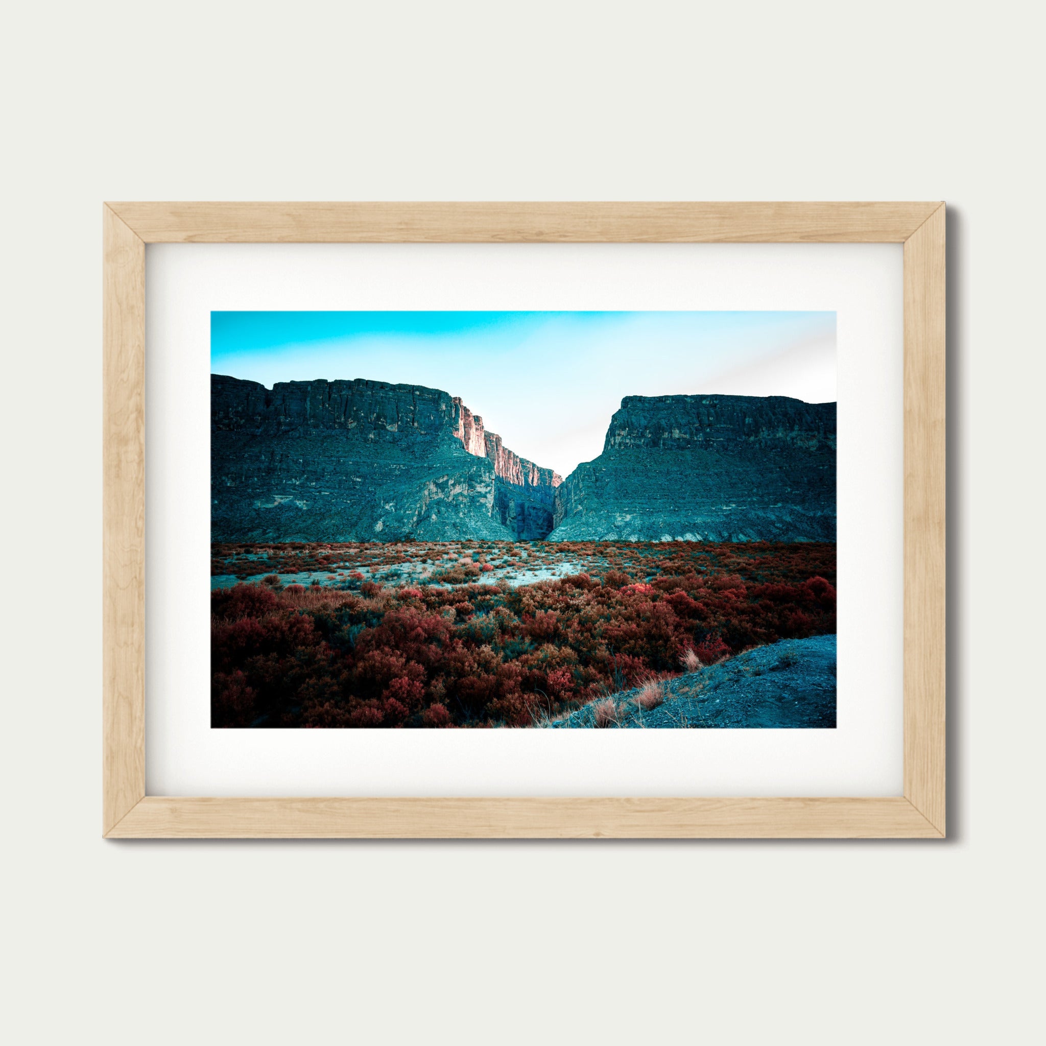 Ember Divide – Santa Elena Canyon at Sunset | Big Bend National Park Print