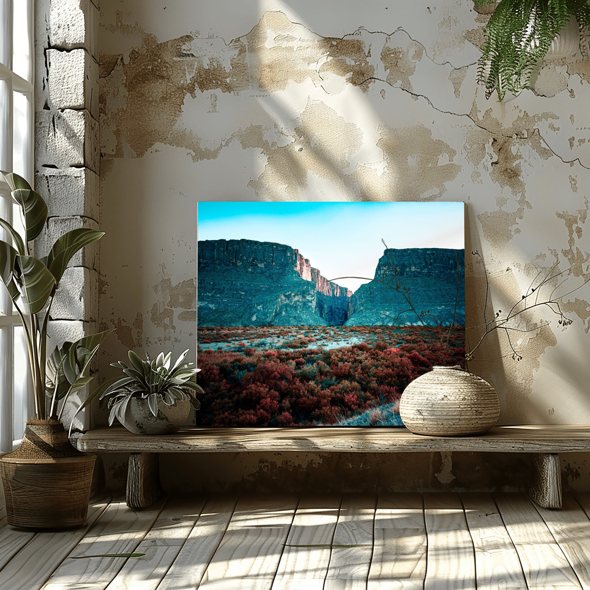 Ember Divide – Santa Elena Canyon at Sunset | Big Bend National Park Print
