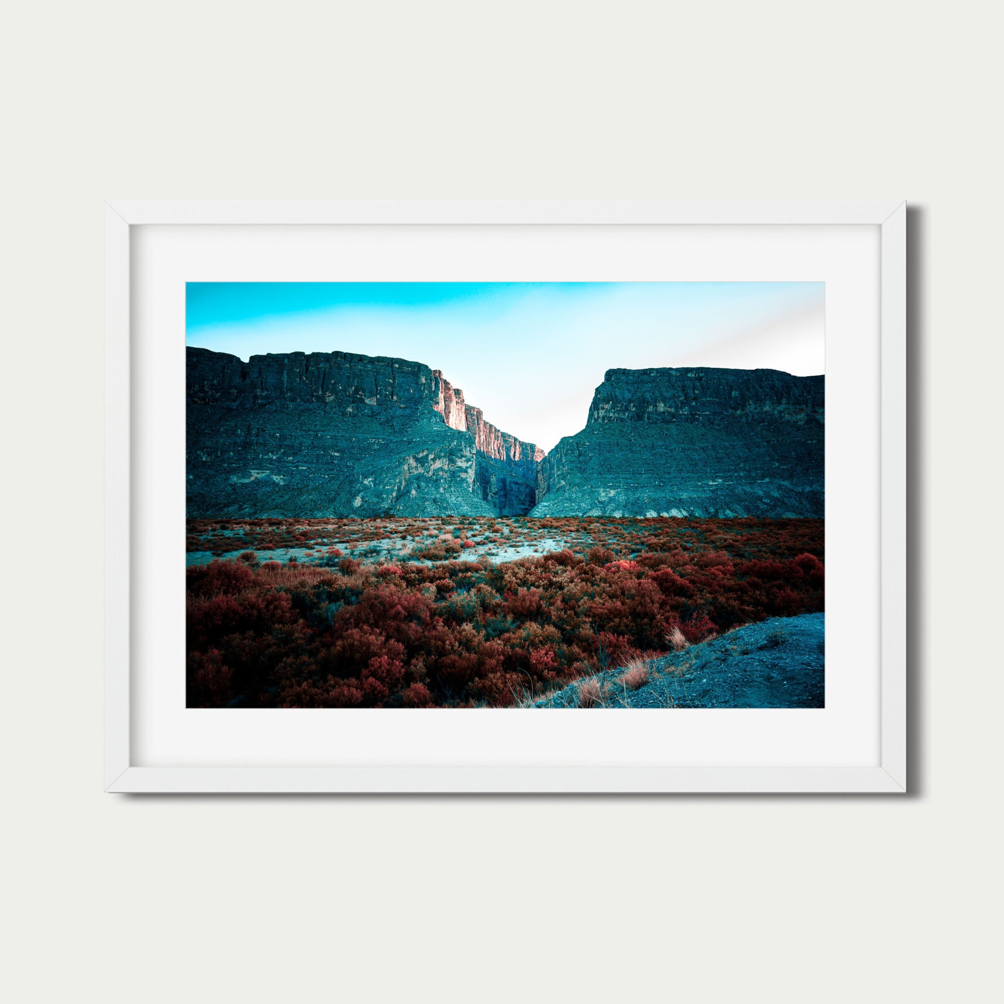 Ember Divide – Santa Elena Canyon at Sunset | Big Bend National Park Print