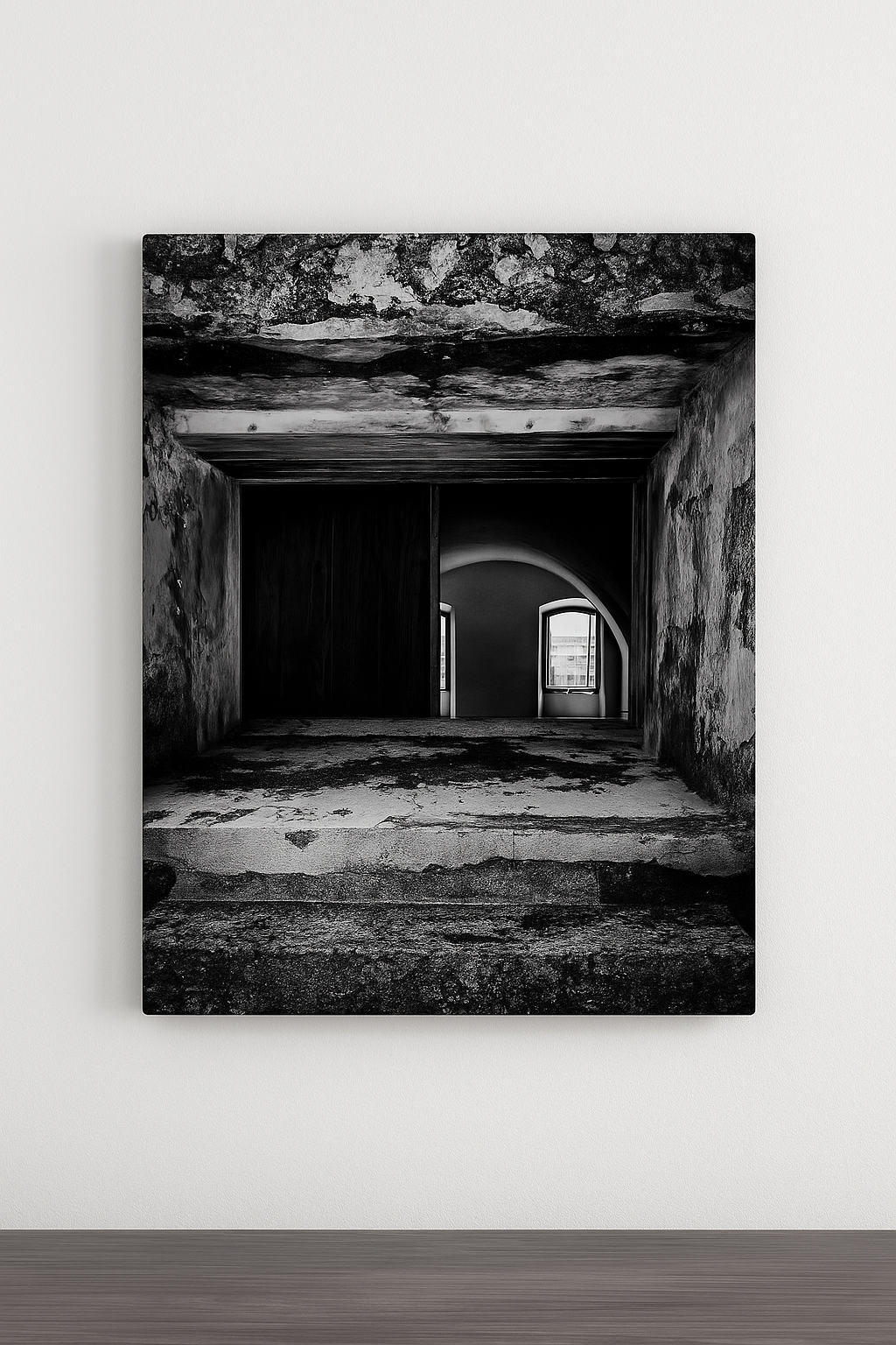 Echoes Through Stone – Weathered Archway Print | Historic Architecture Wall Art