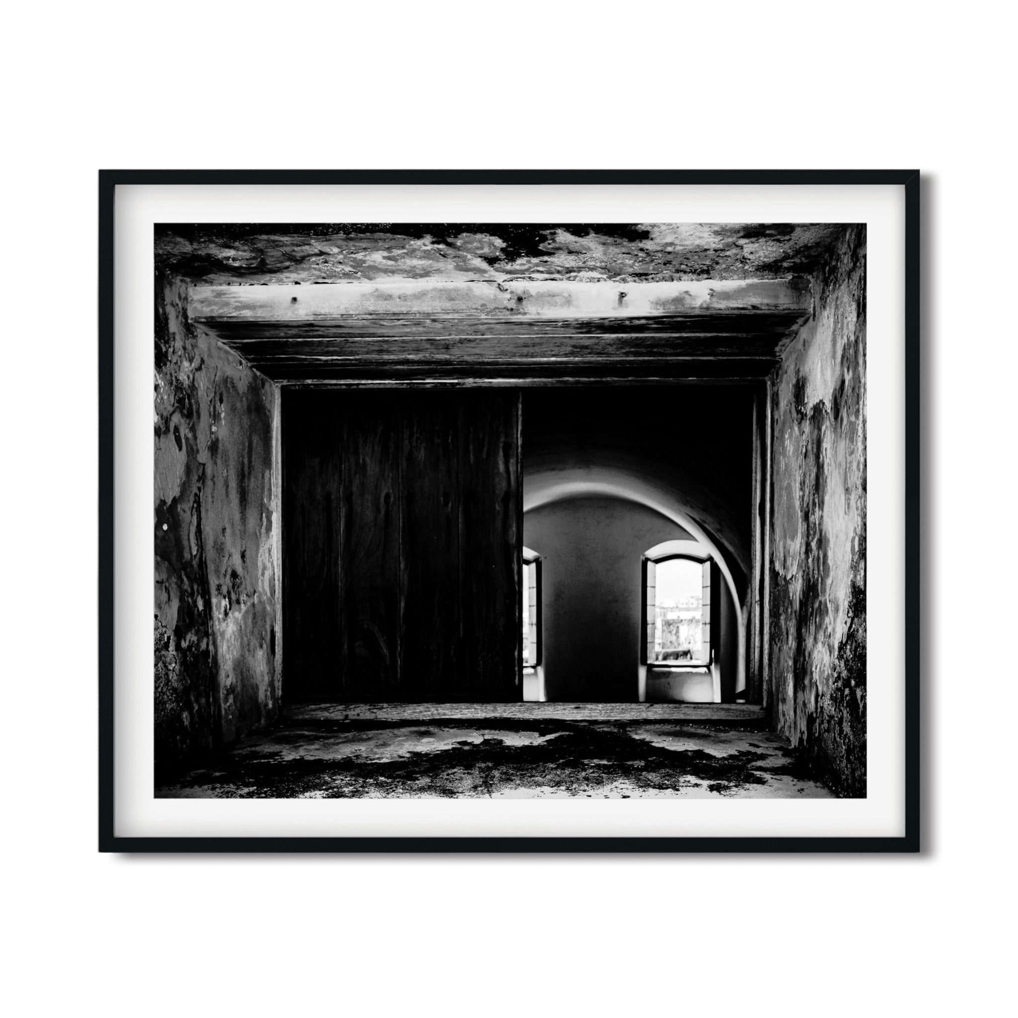 Echoes Through Stone – Weathered Archway Print | Historic Architecture Wall Art