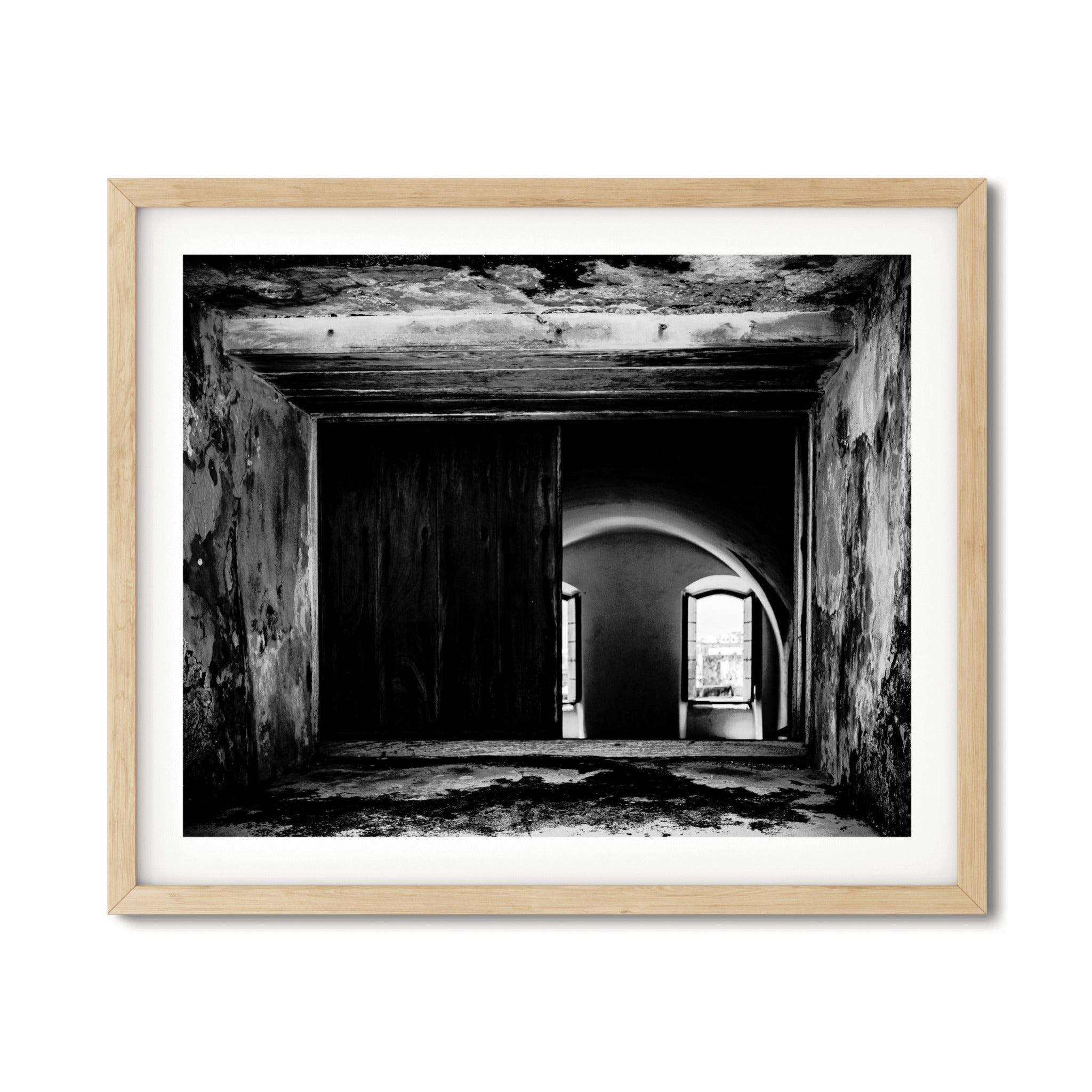 Echoes Through Stone – Weathered Archway Print | Historic Architecture Wall Art