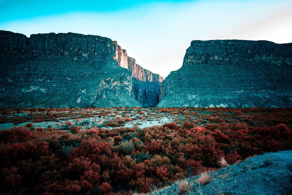 Ember Divide – Santa Elena Canyon at Sunset | Big Bend National Park Print