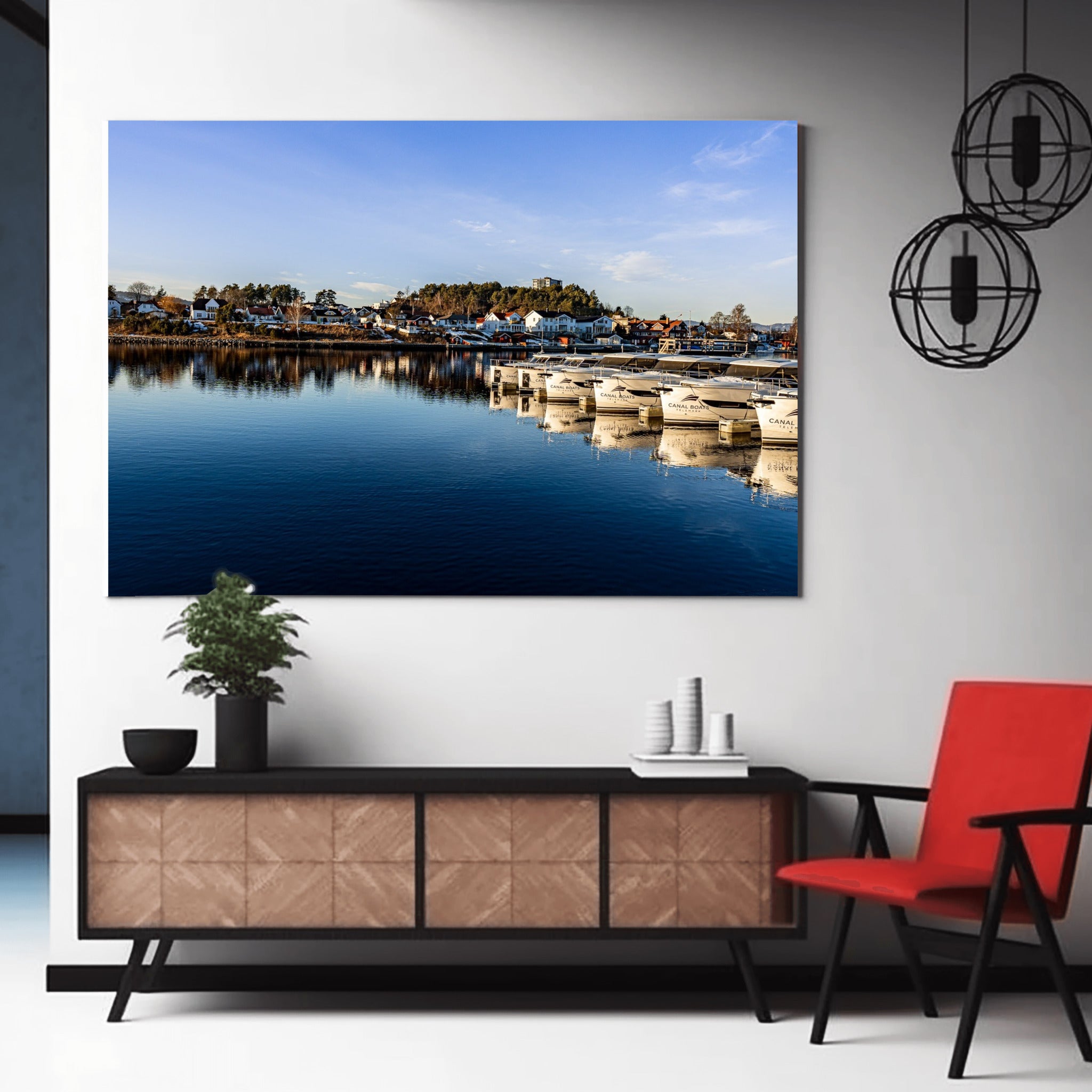 Harbouring Light - Fine Art Norway Harbor Print | Scandinavian Wall Art