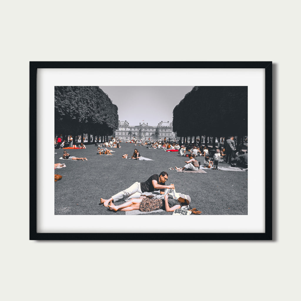 Idle Hours at Luxembourg - Paris Garden Photography Print