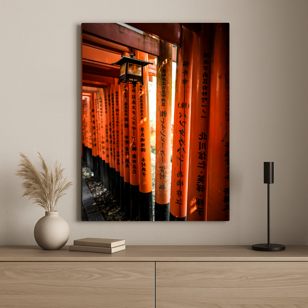 Fushimi Inari Shrine Lantern – Kyoto Torii Gate Photography Print | Japanese Wall Art