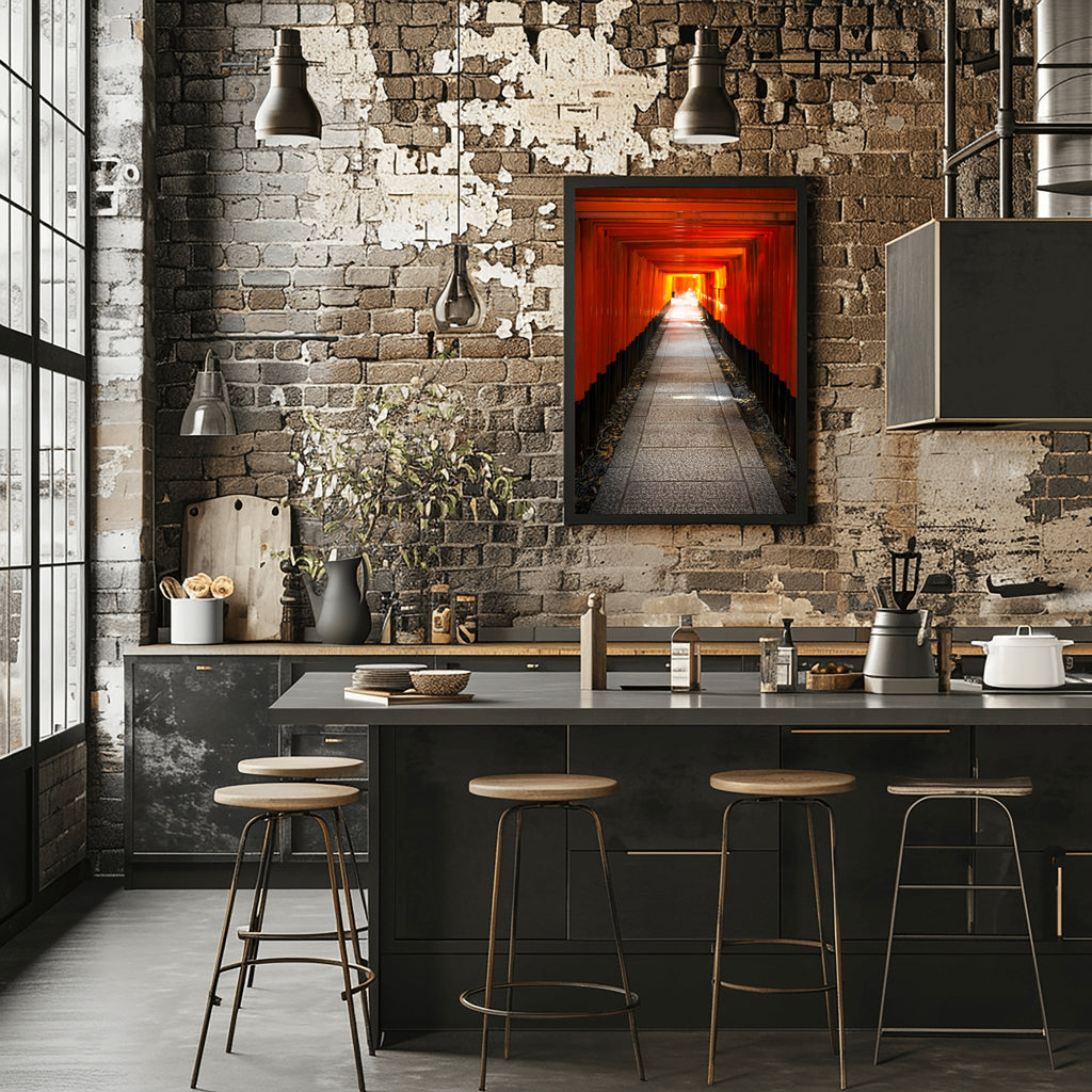 Fushimi Inari Shrine Torii Gate Corridor | Kyoto Japan Photography Print