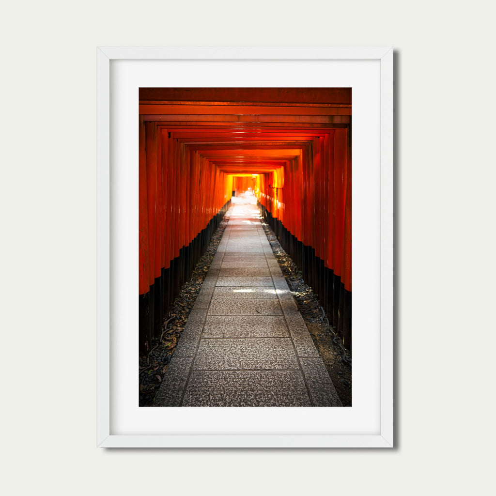 Fushimi Inari Shrine Torii Gate Corridor | Kyoto Japan Photography Print