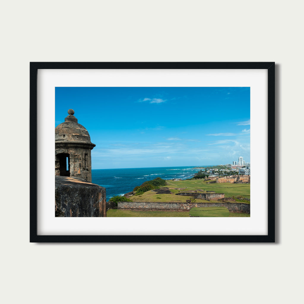 Castillo San Felipe del Morro Watchtower | San Juan Puerto Rico Coastal Photography Print