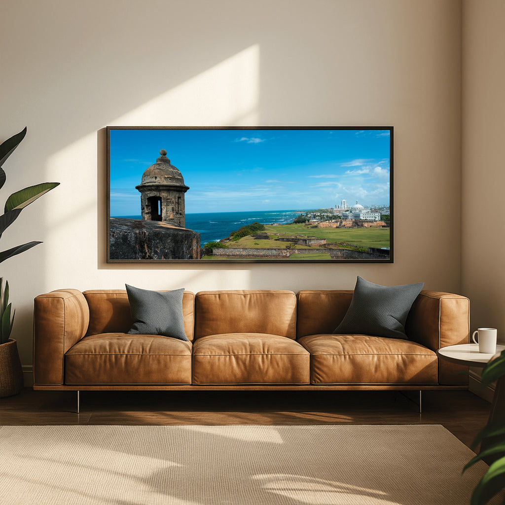 Castillo San Felipe del Morro Watchtower | San Juan Puerto Rico Coastal Photography Print