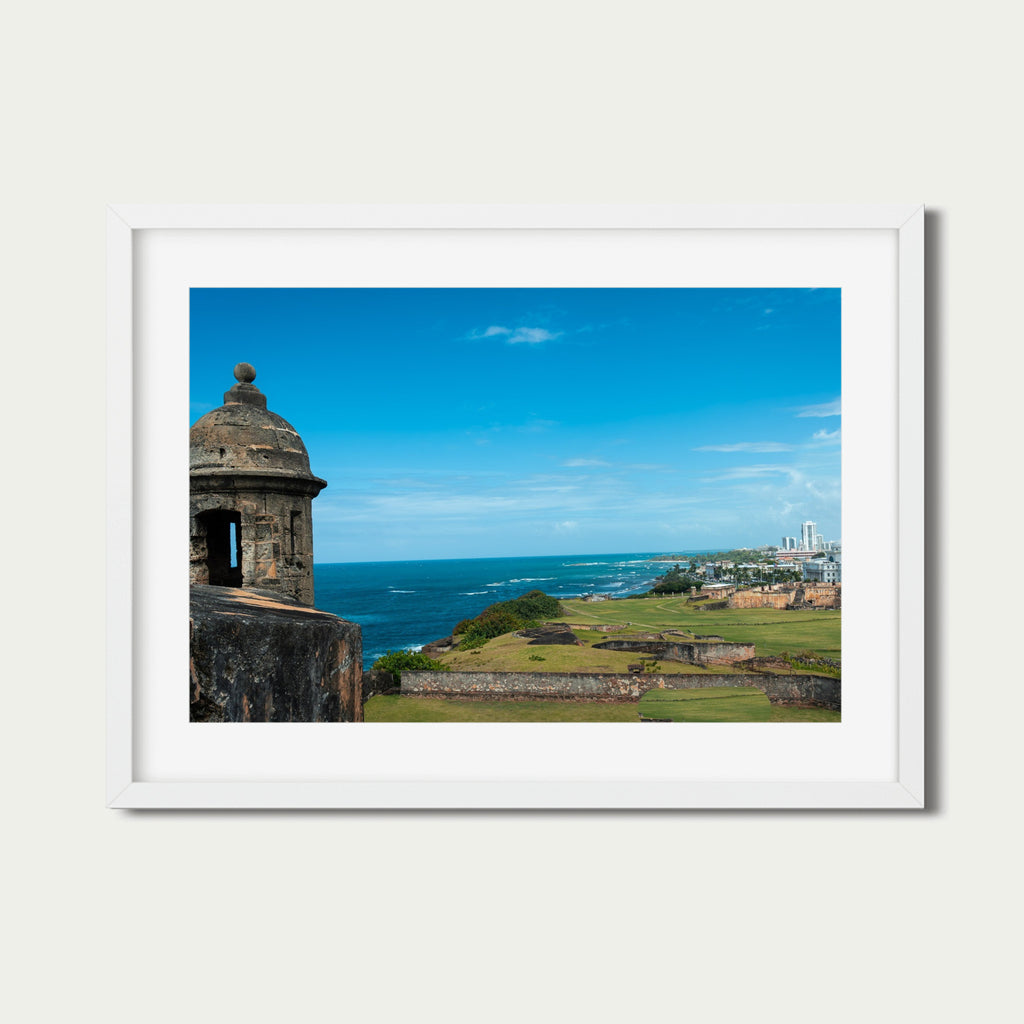 Castillo San Felipe del Morro Watchtower | San Juan Puerto Rico Coastal Photography Print