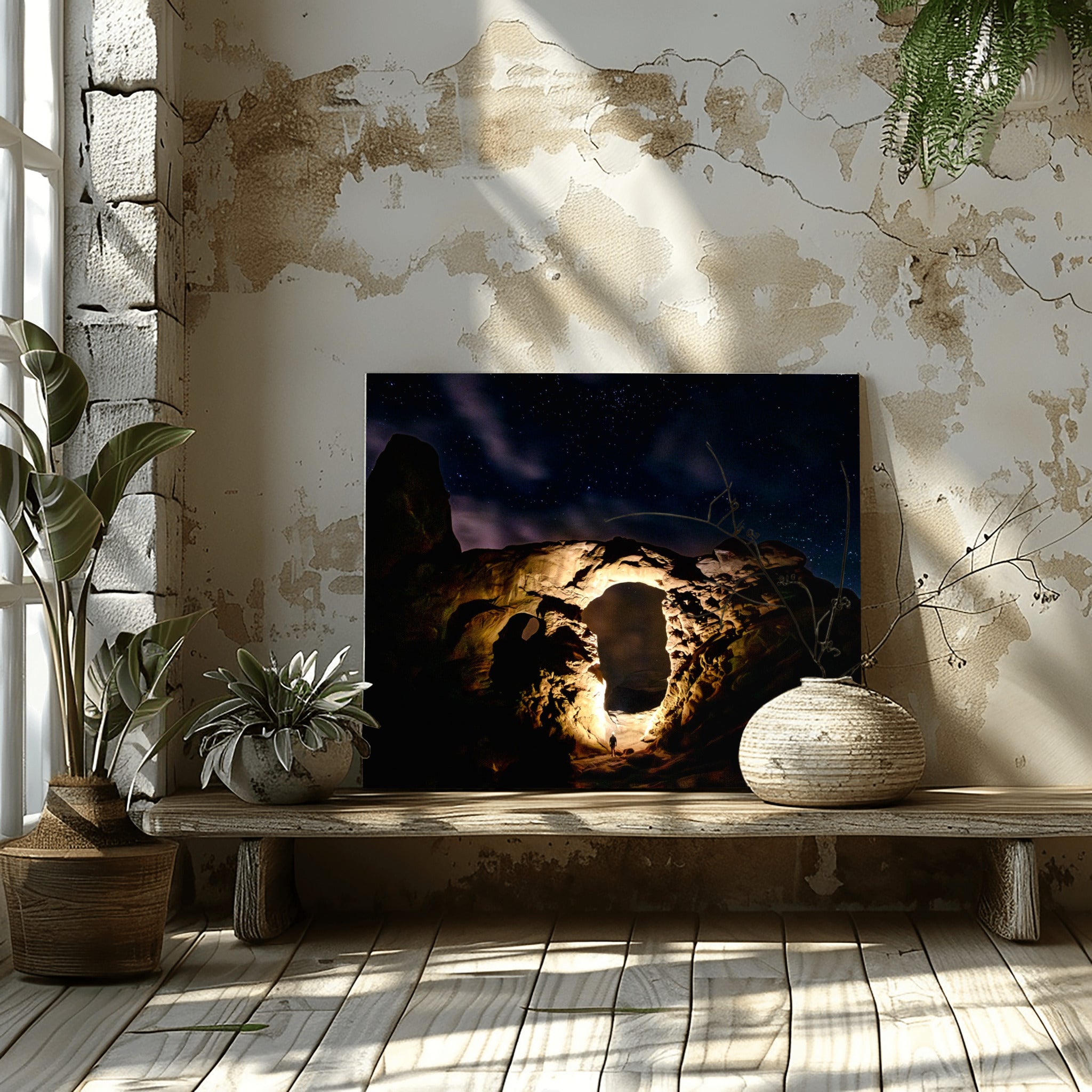 Starlit Silence – Arches National Park Night Sky Fine Art Print