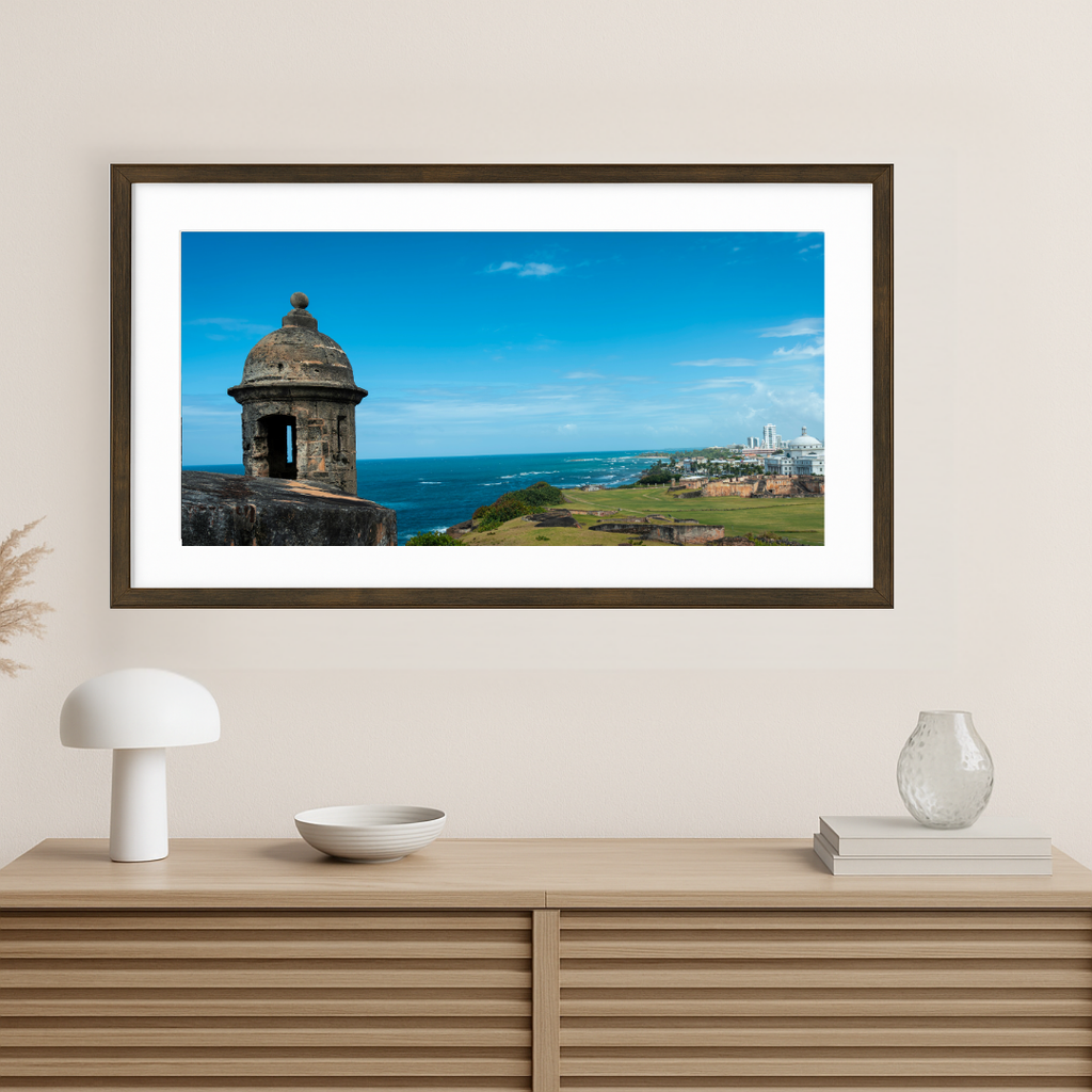 Castillo San Felipe del Morro Watchtower | San Juan Puerto Rico Coastal Photography Print