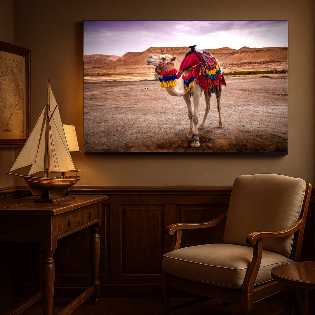 Spirit of the Desert – Bedouin Camel in Wadi Rum, Jordan | Fine Art Photography Print