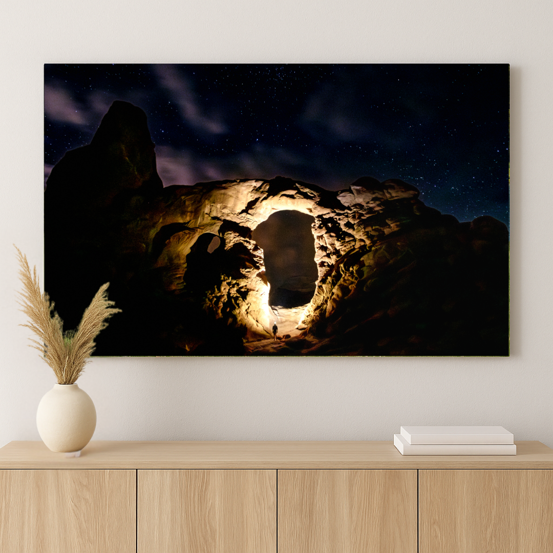 Starlit Silence – Arches National Park Night Sky Fine Art Print