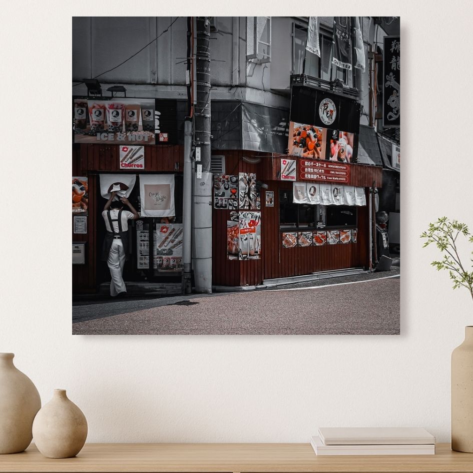 Sweet Street | Kyoto Dessert Shop Street Photography Print