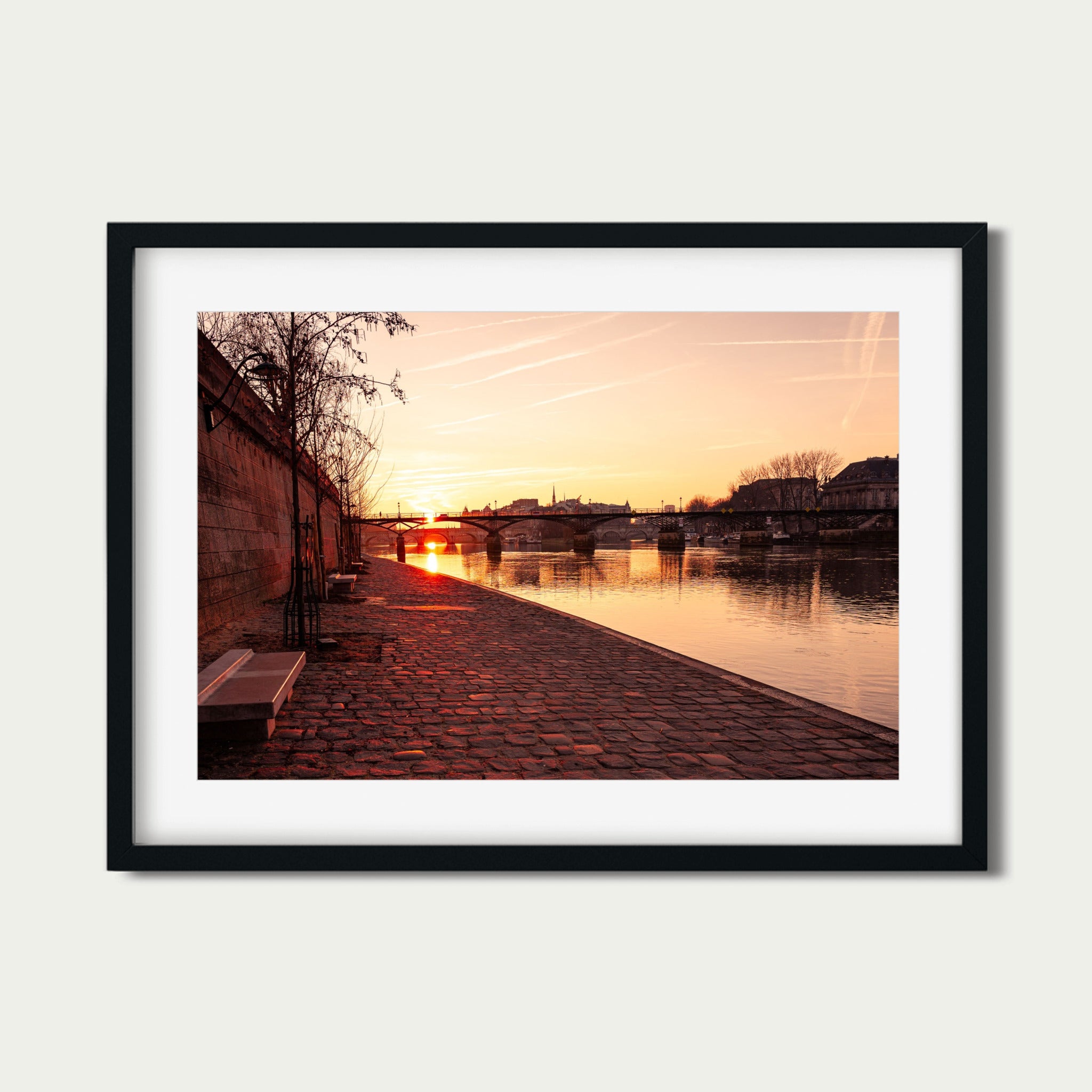 Paris Sunrise on the Seine | Fine Art Photography Print of Pont des Arts at Dawn