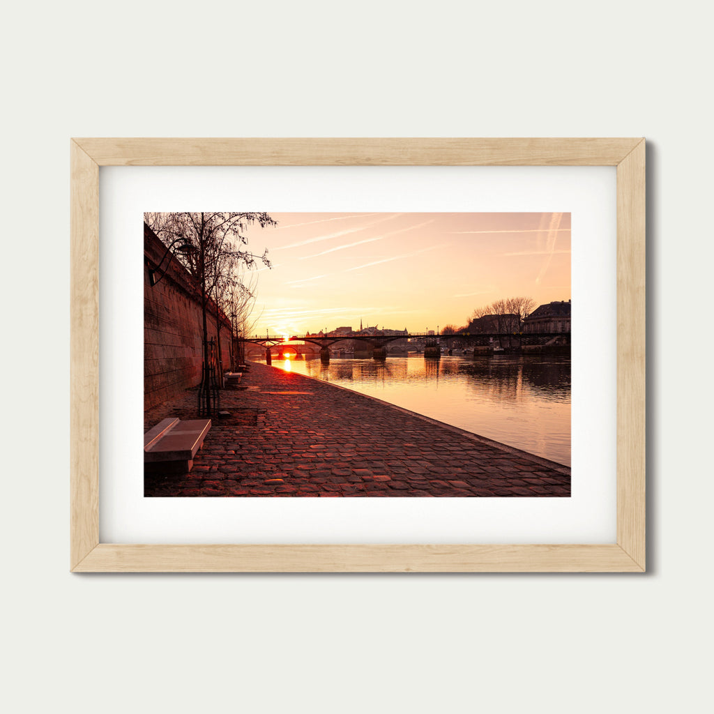 Paris Sunrise on the Seine | Fine Art Photography Print of Pont des Arts at Dawn