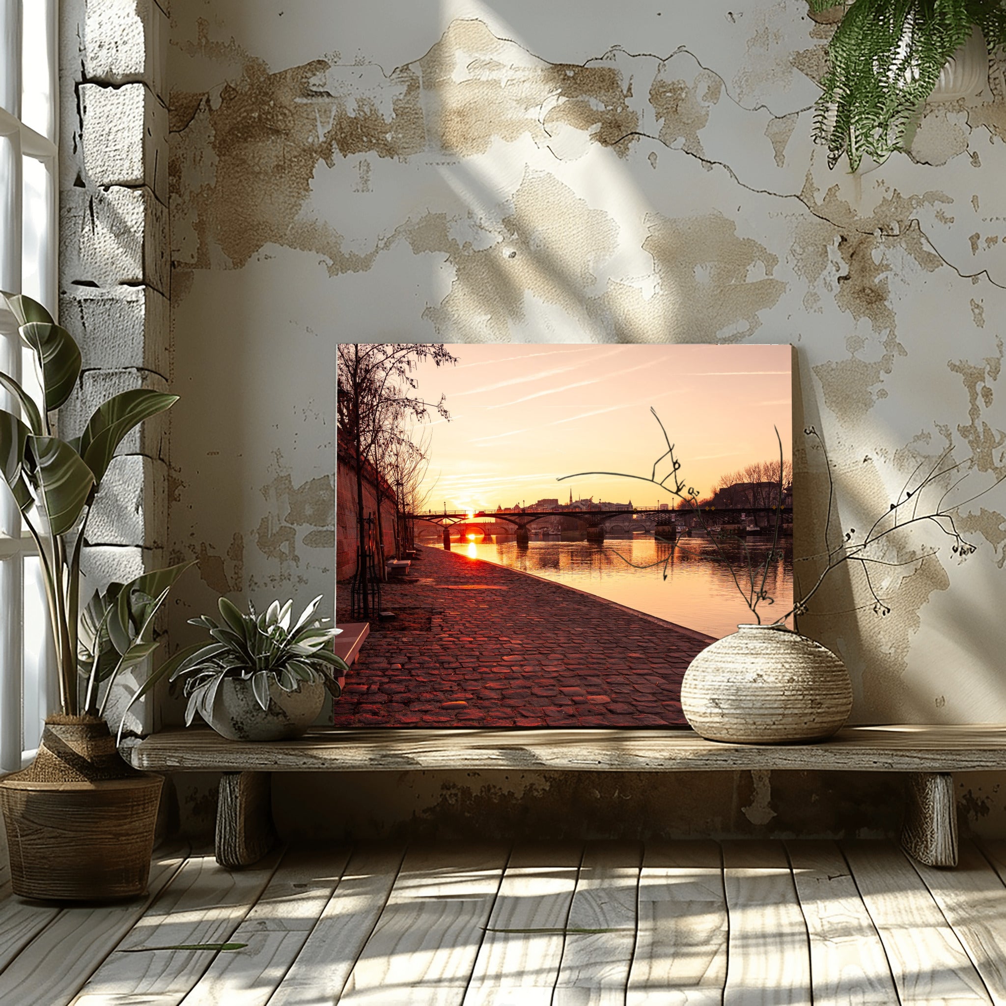 Paris Sunrise on the Seine | Fine Art Photography Print of Pont des Arts at Dawn
