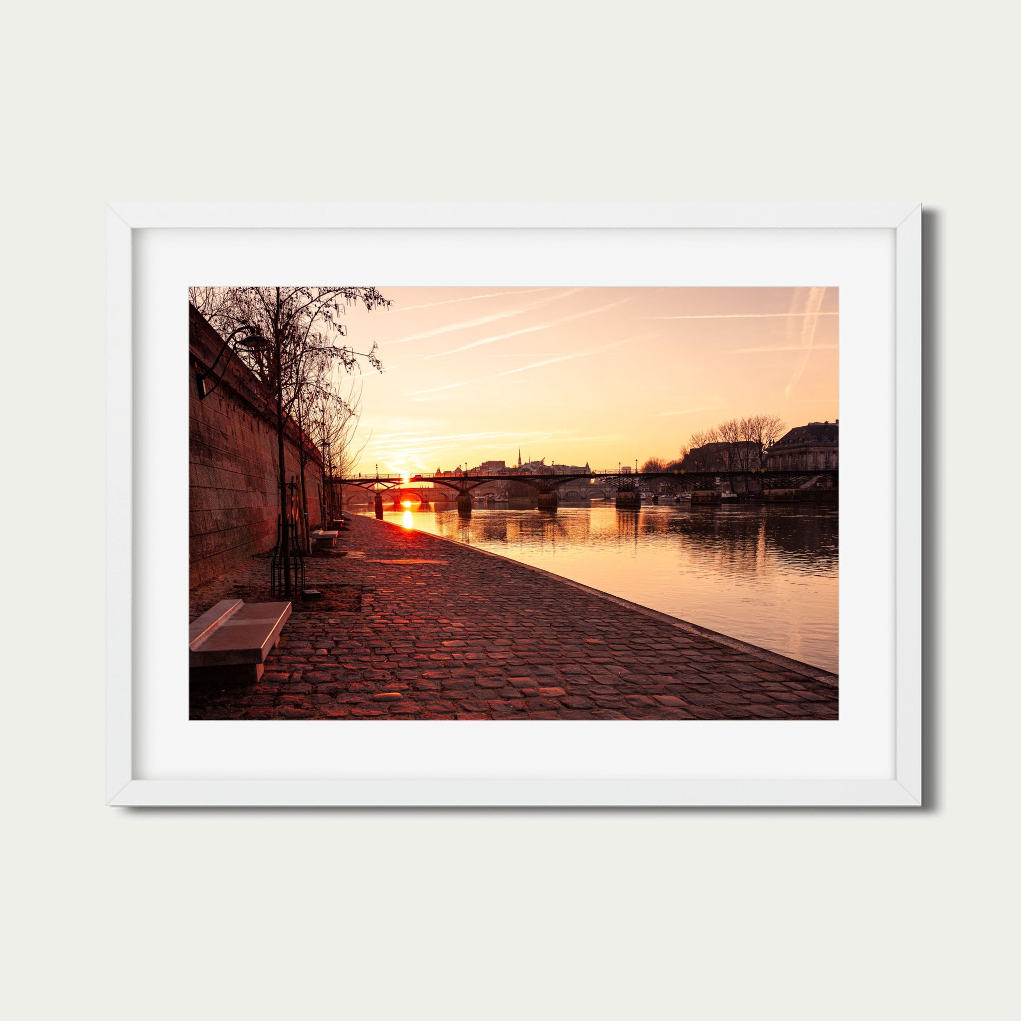 Paris Sunrise on the Seine | Fine Art Photography Print of Pont des Arts at Dawn
