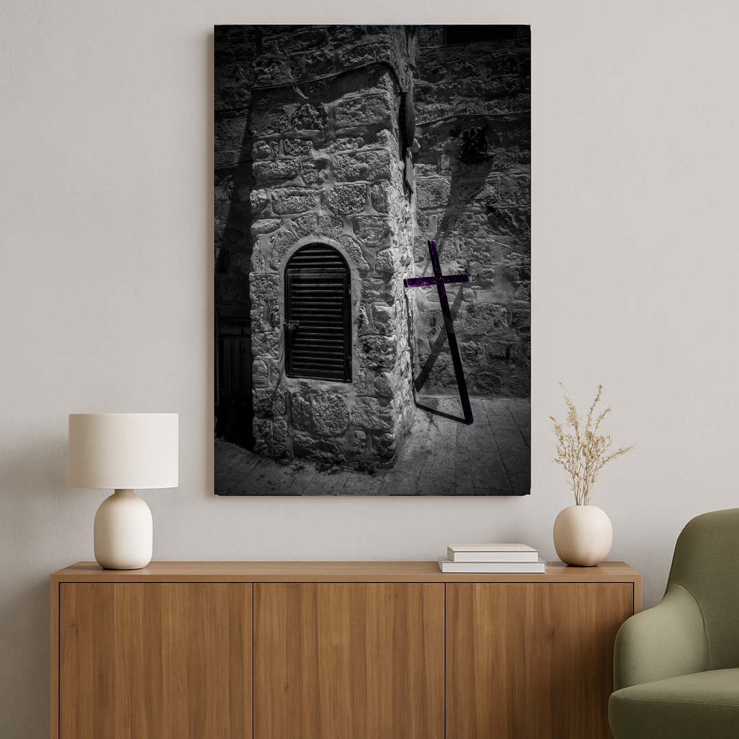 The Burden and the Wall – Via Dolorosa Fine Art Photography from Jerusalem