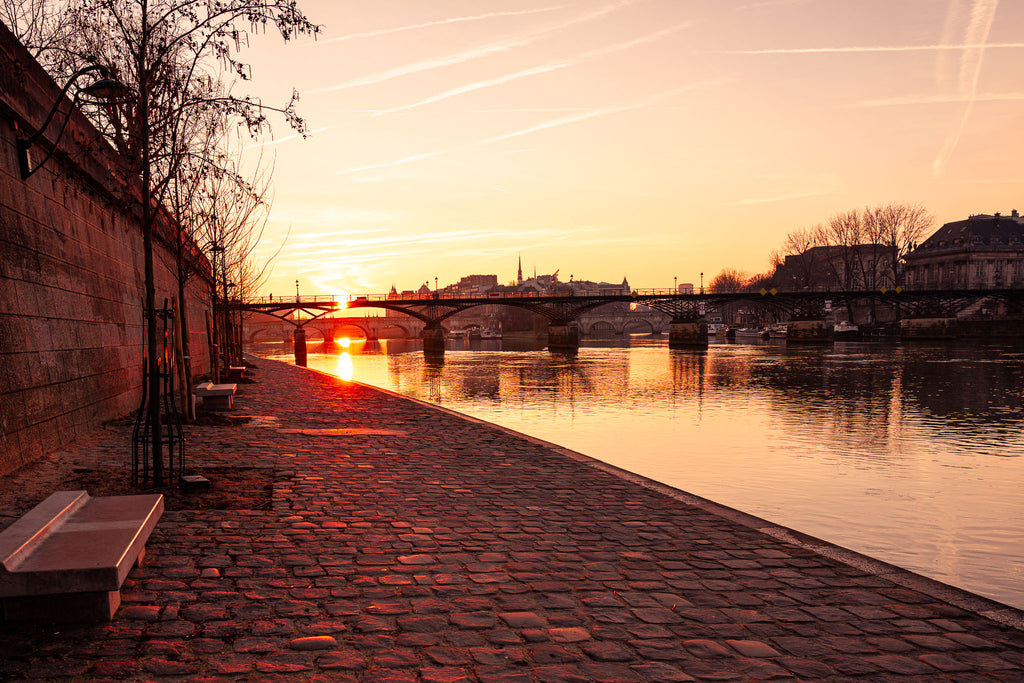 Paris Sunrise on the Seine | Fine Art Photography Print of Pont des Arts at Dawn