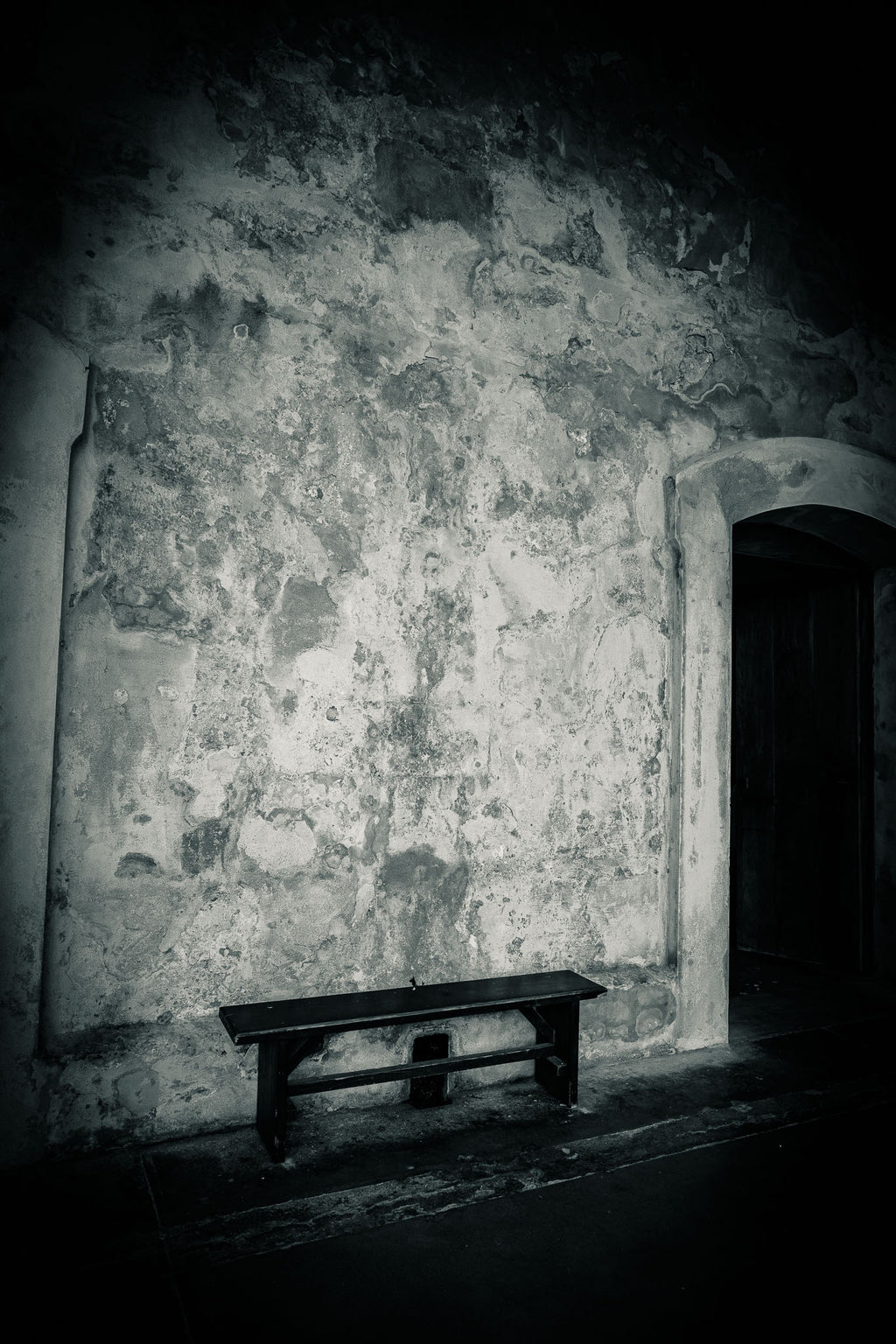 Time Out – Minimalist Black and White Wall Art | Solitude Bench Photography Print