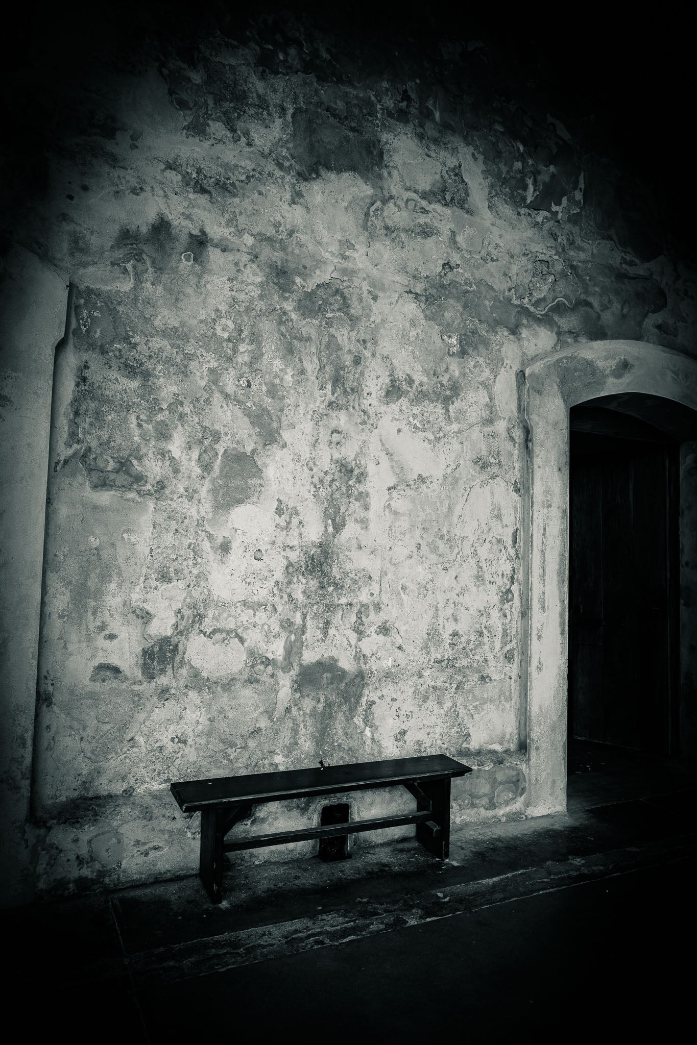 Time Out – Minimalist Black and White Wall Art | Solitude Bench Photography Print