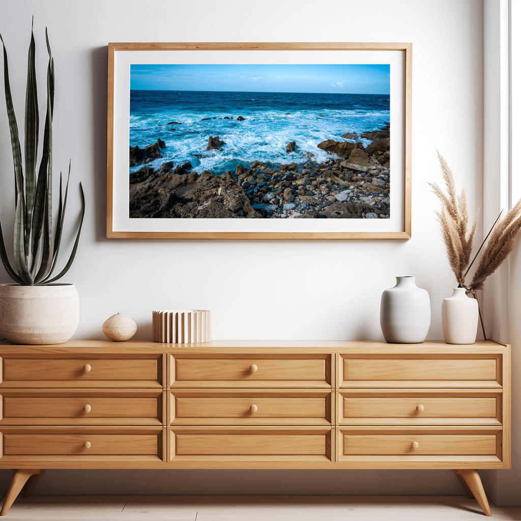 Untamed Blue – Coastal Fine Art Print from San Juan, Puerto Rico