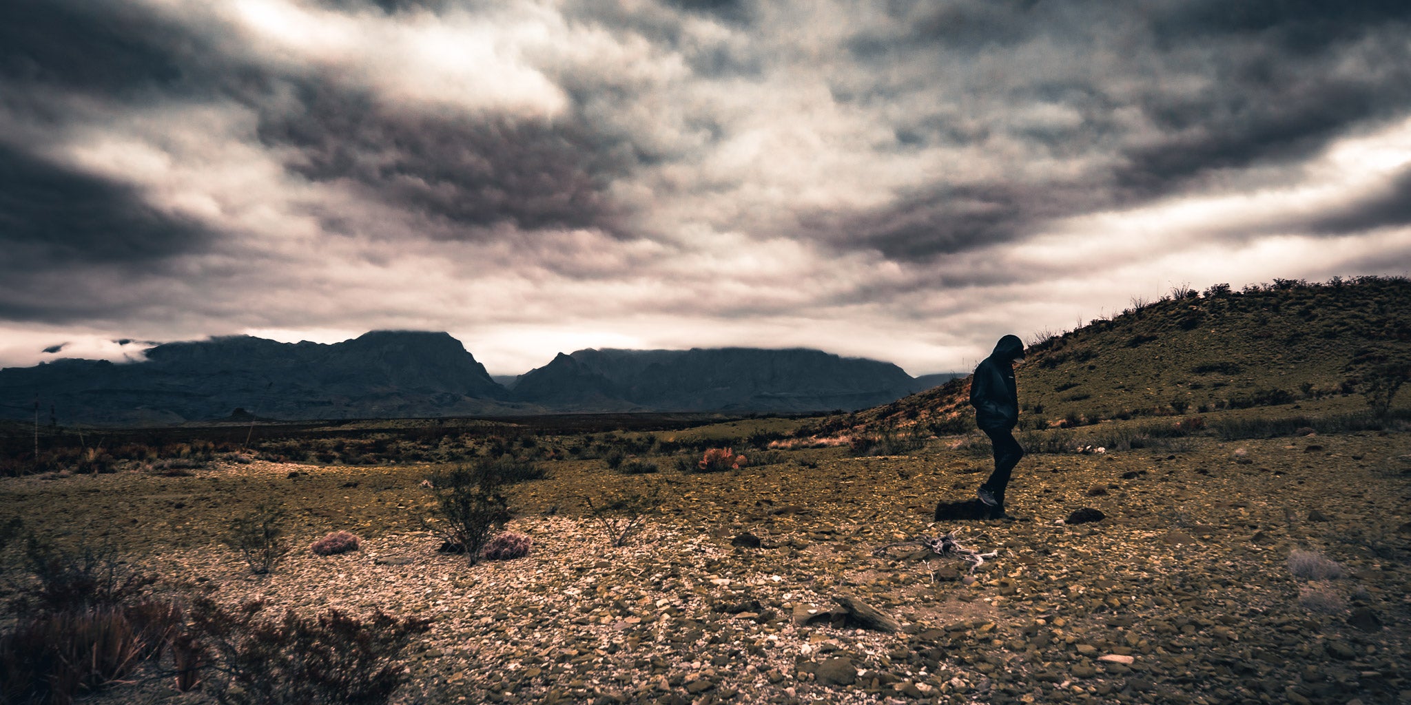 Under a Brooding Sky – Big Bend National Park Desert Photography Print