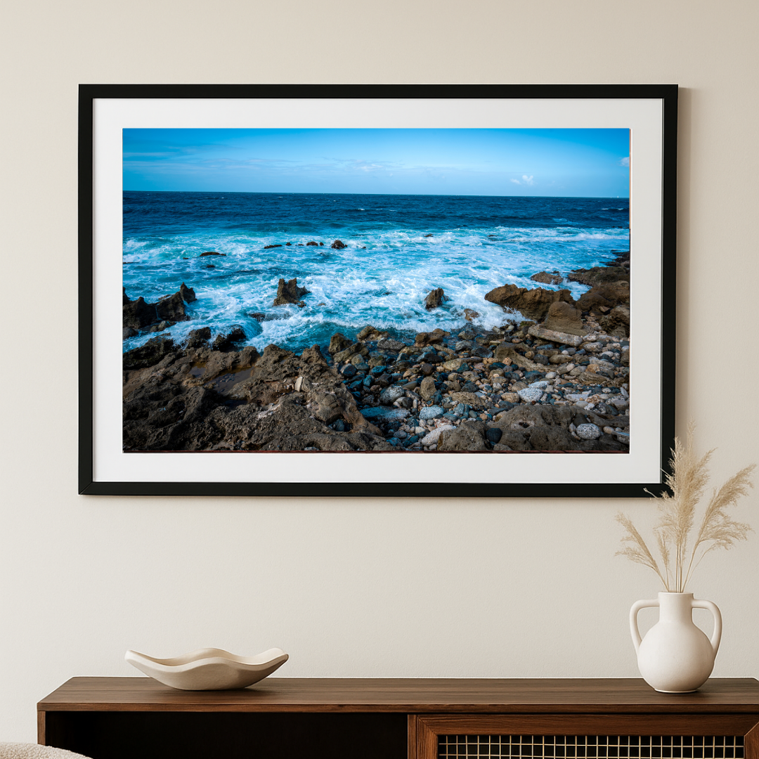 Untamed Blue – Coastal Fine Art Print from San Juan, Puerto Rico