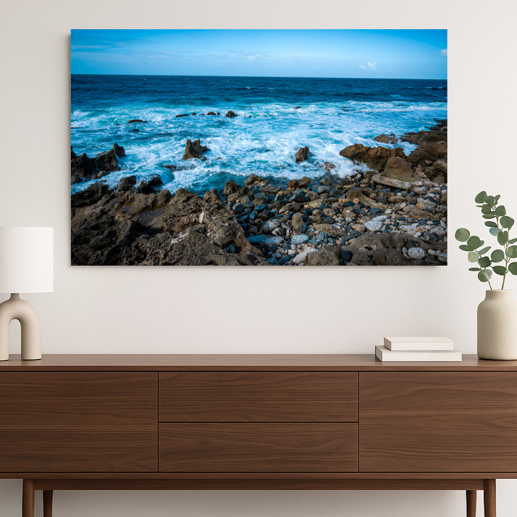 Untamed Blue – Coastal Fine Art Print from San Juan, Puerto Rico