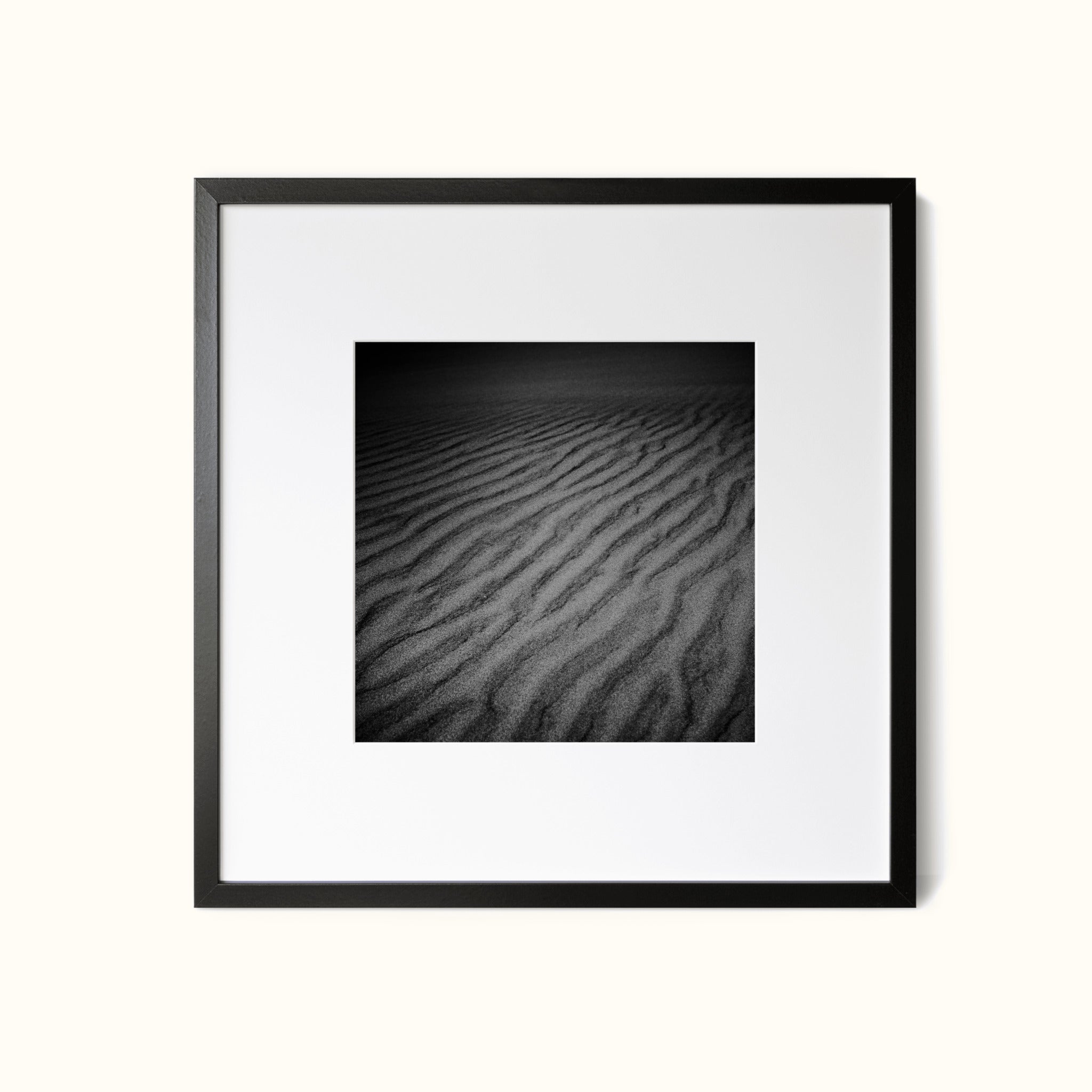Whispers in Grain – Minimalist Sand Texture Photography Wall Art