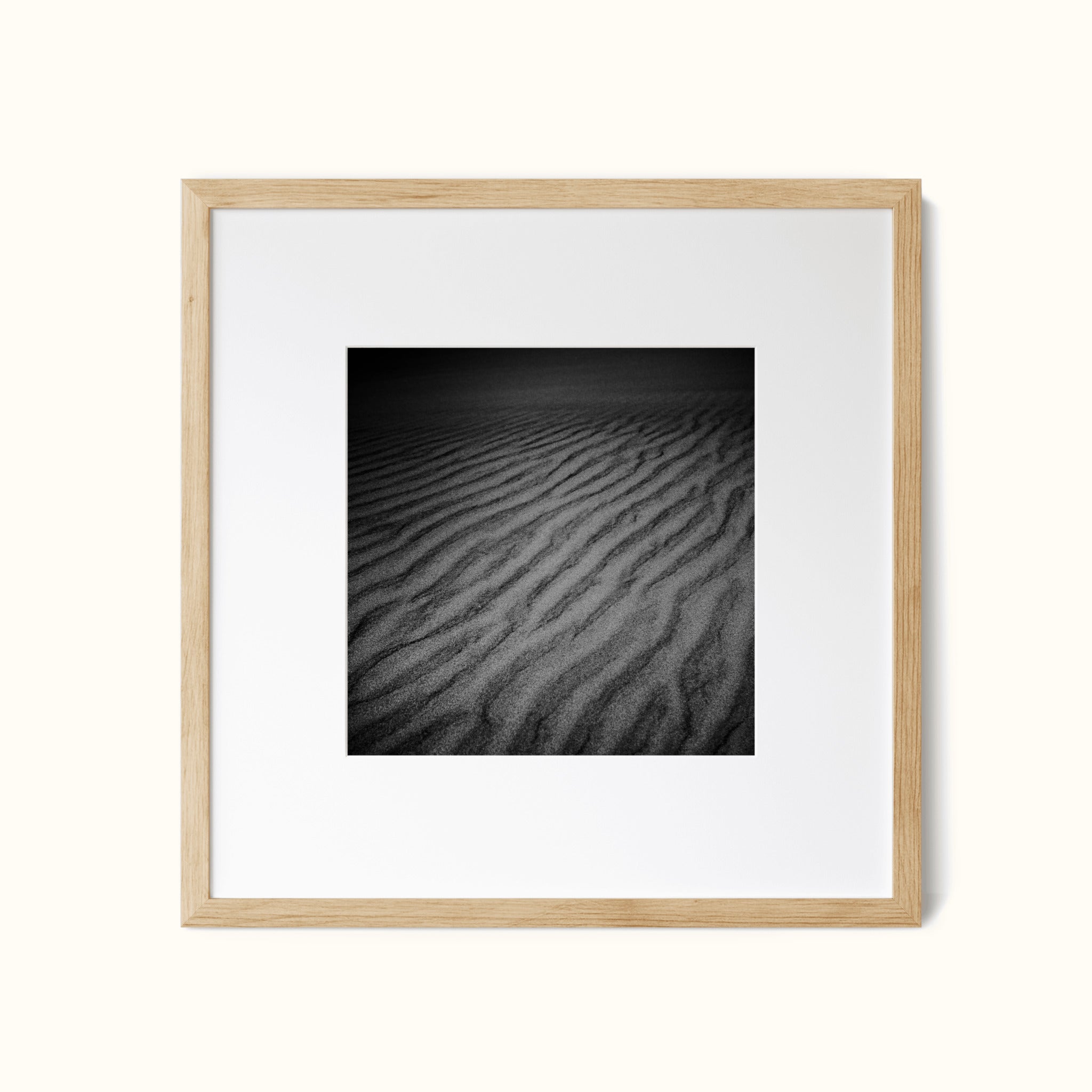 Whispers in Grain – Minimalist Sand Texture Photography Wall Art