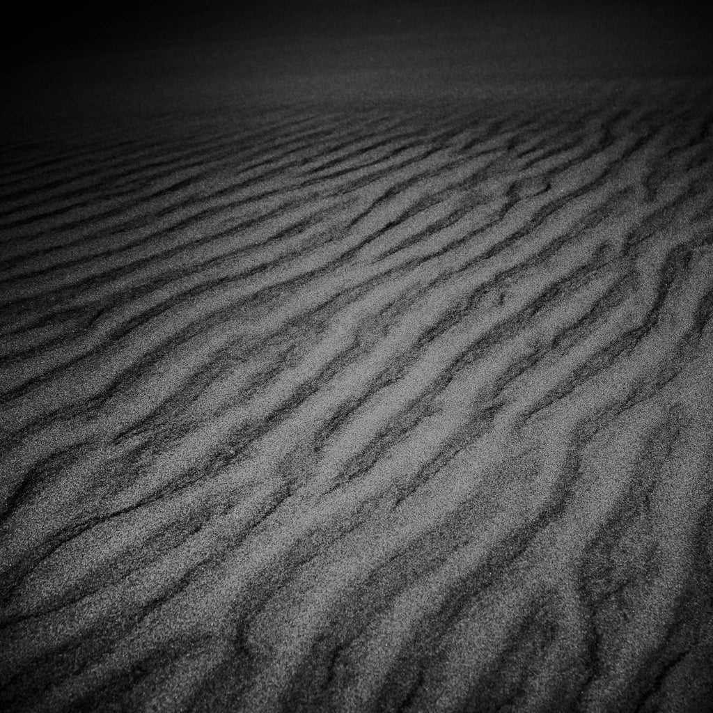 Whispers in Grain – Minimalist Sand Texture Photography Wall Art